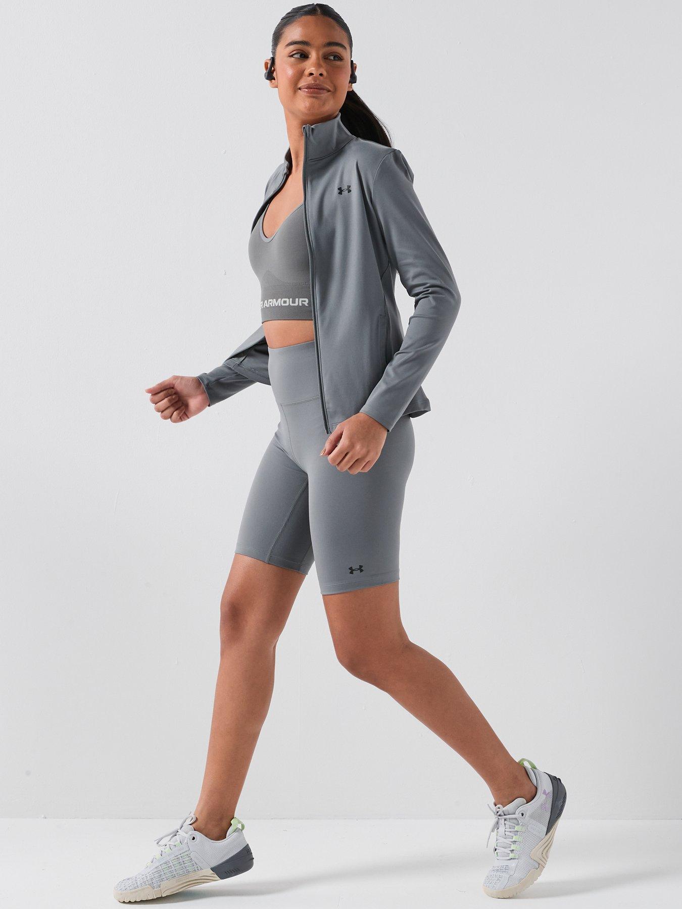  image of under-armour-womens-training-motion-bike-short-grey