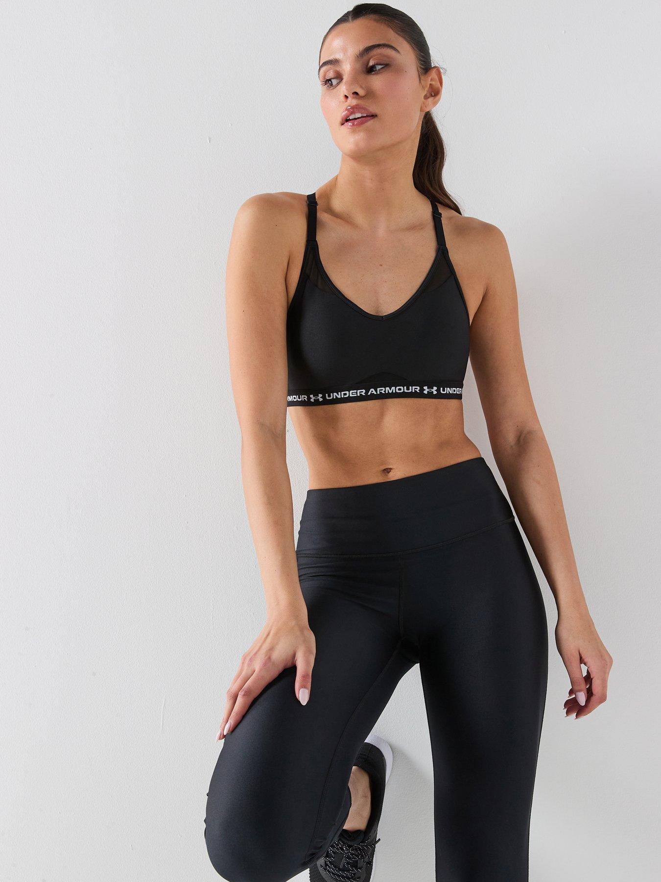  image of under-armour-womens-training-crossback-low-bra-black