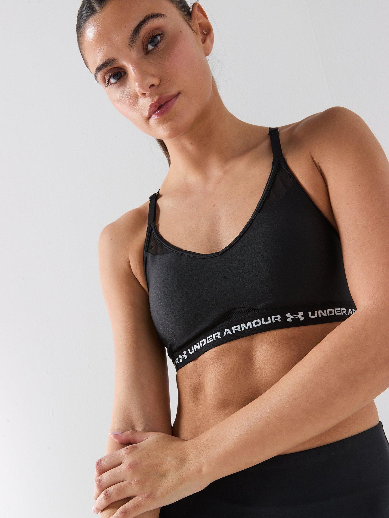  image of under-armour-womens-training-crossback-low-bra-black