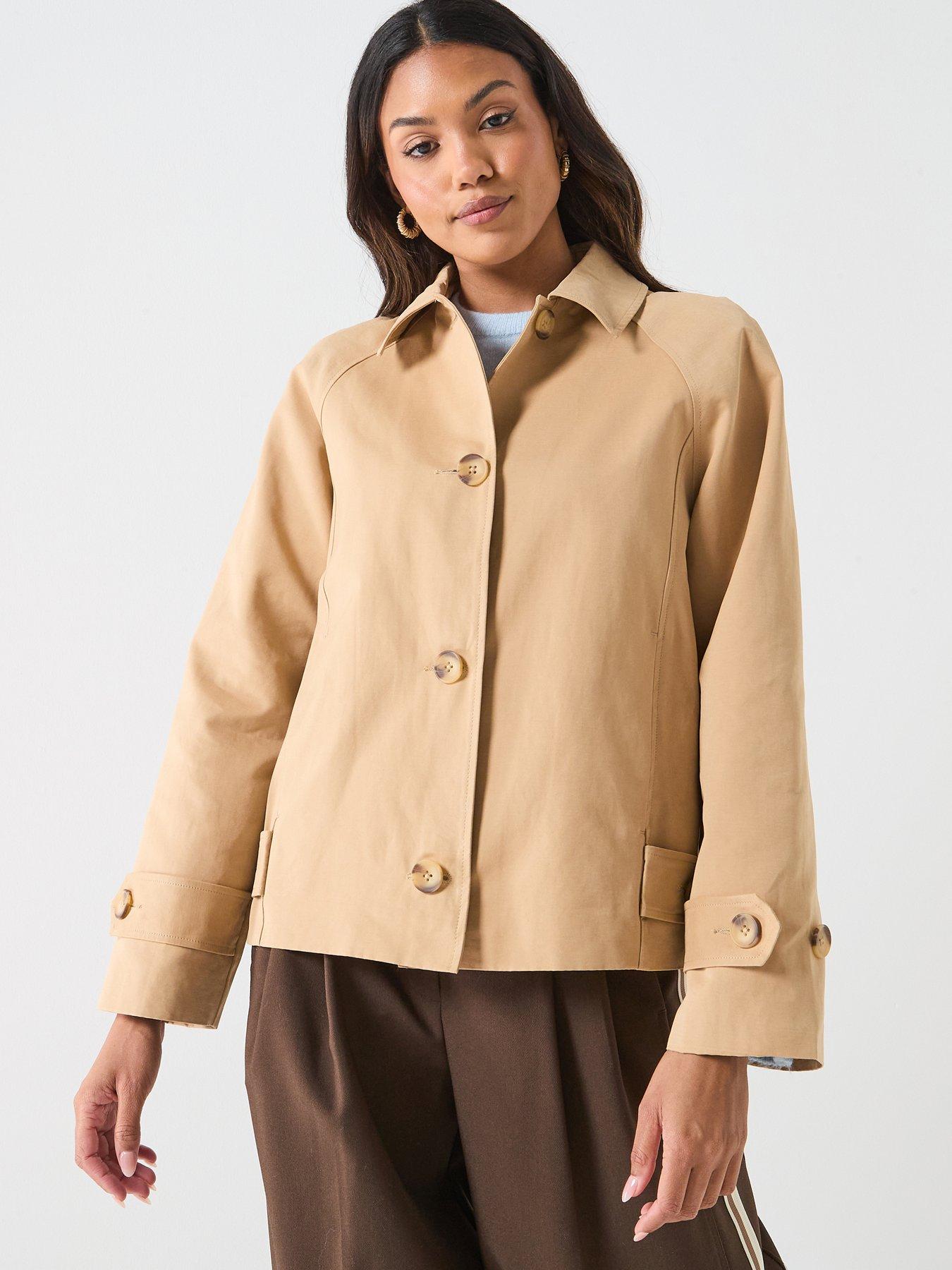 Image 1 of 5 of JDY Donna Tab Detail Jacket - Brown