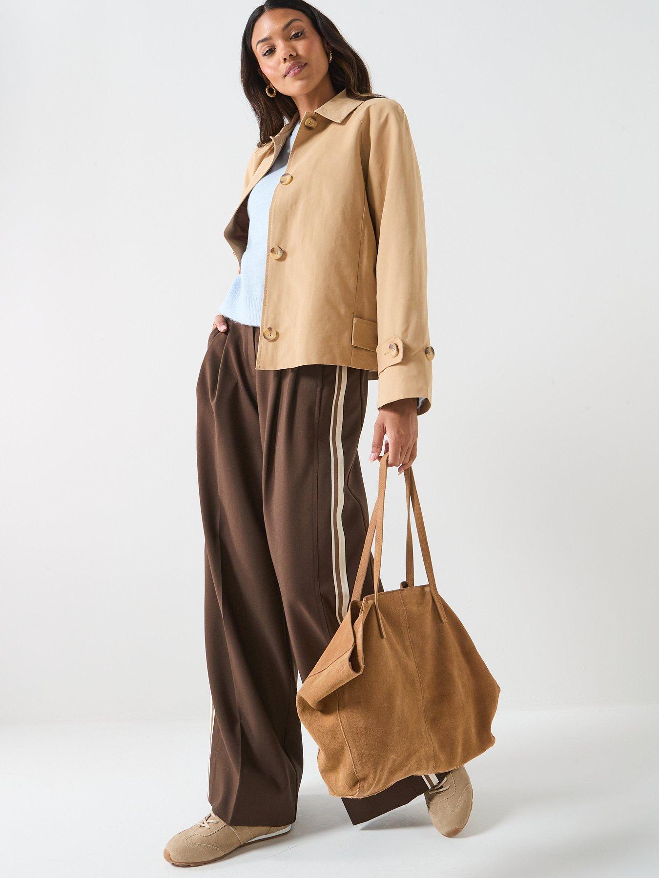Image 3 of 5 of JDY Donna Tab Detail Jacket - Brown