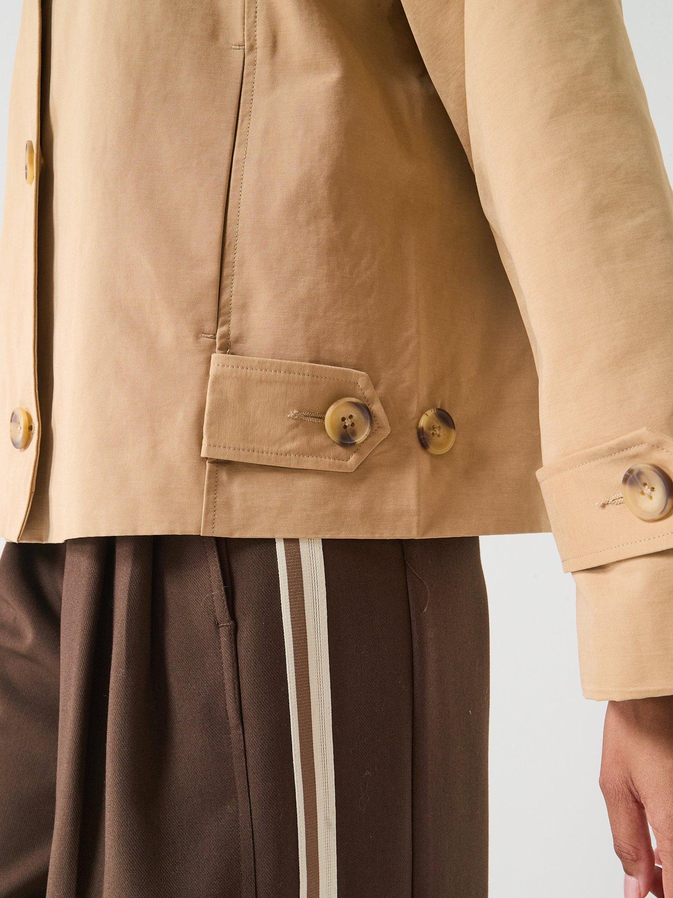 Image 4 of 5 of JDY Donna Tab Detail Jacket - Brown