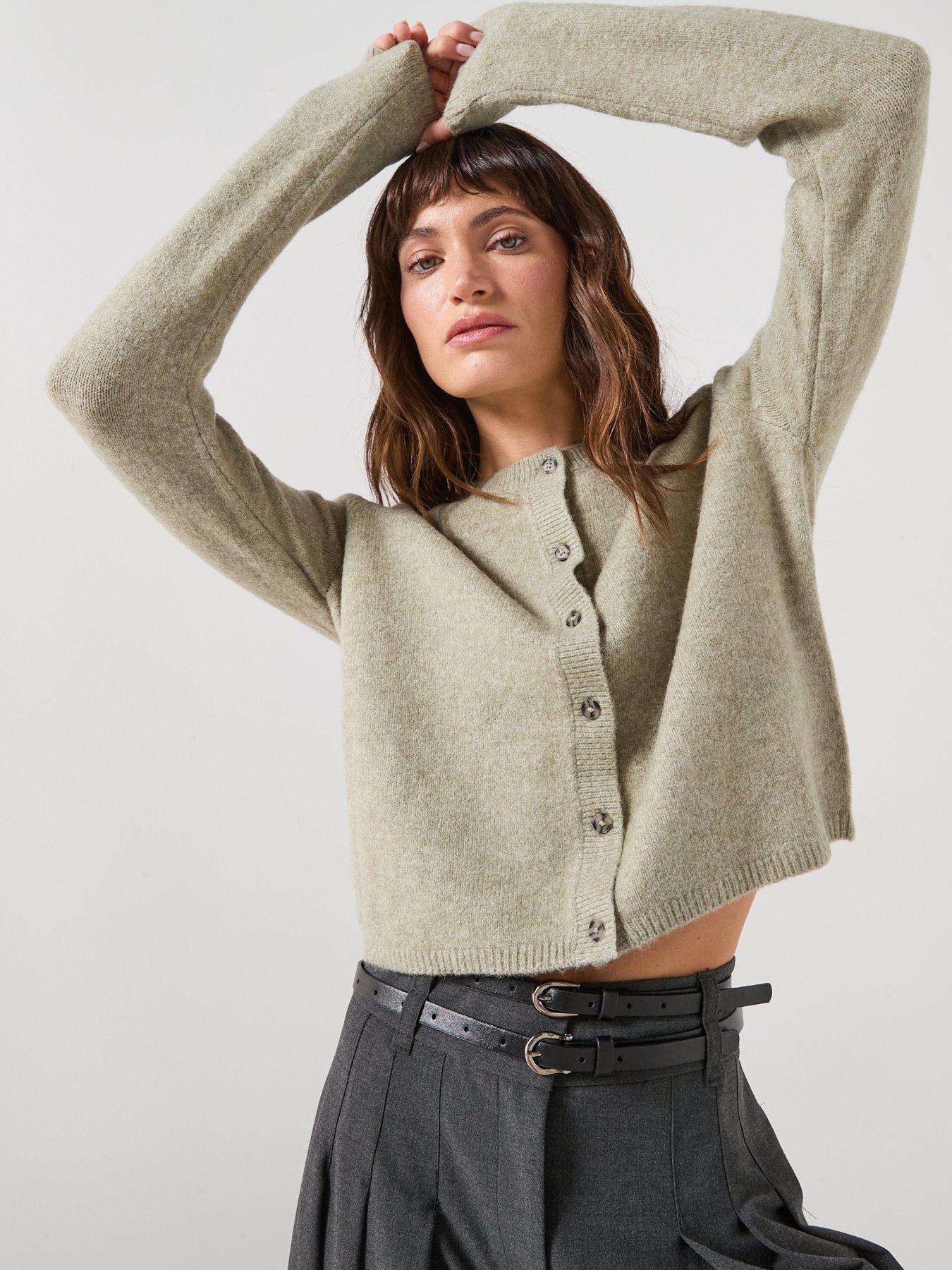 JDY Chloe Long Sleeve Knitted Cardigan - Green