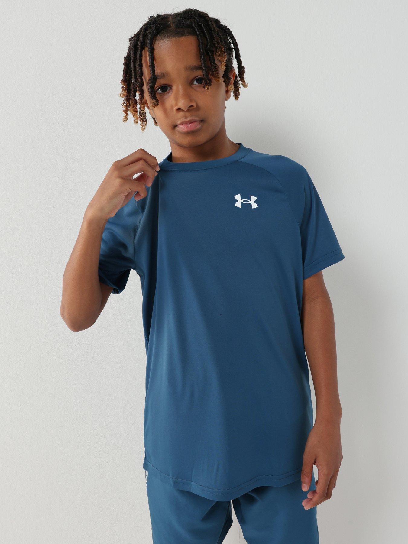 under-armour-junior-boys-training-tech-short-sleeve-crew-neck-t-shirt-blue