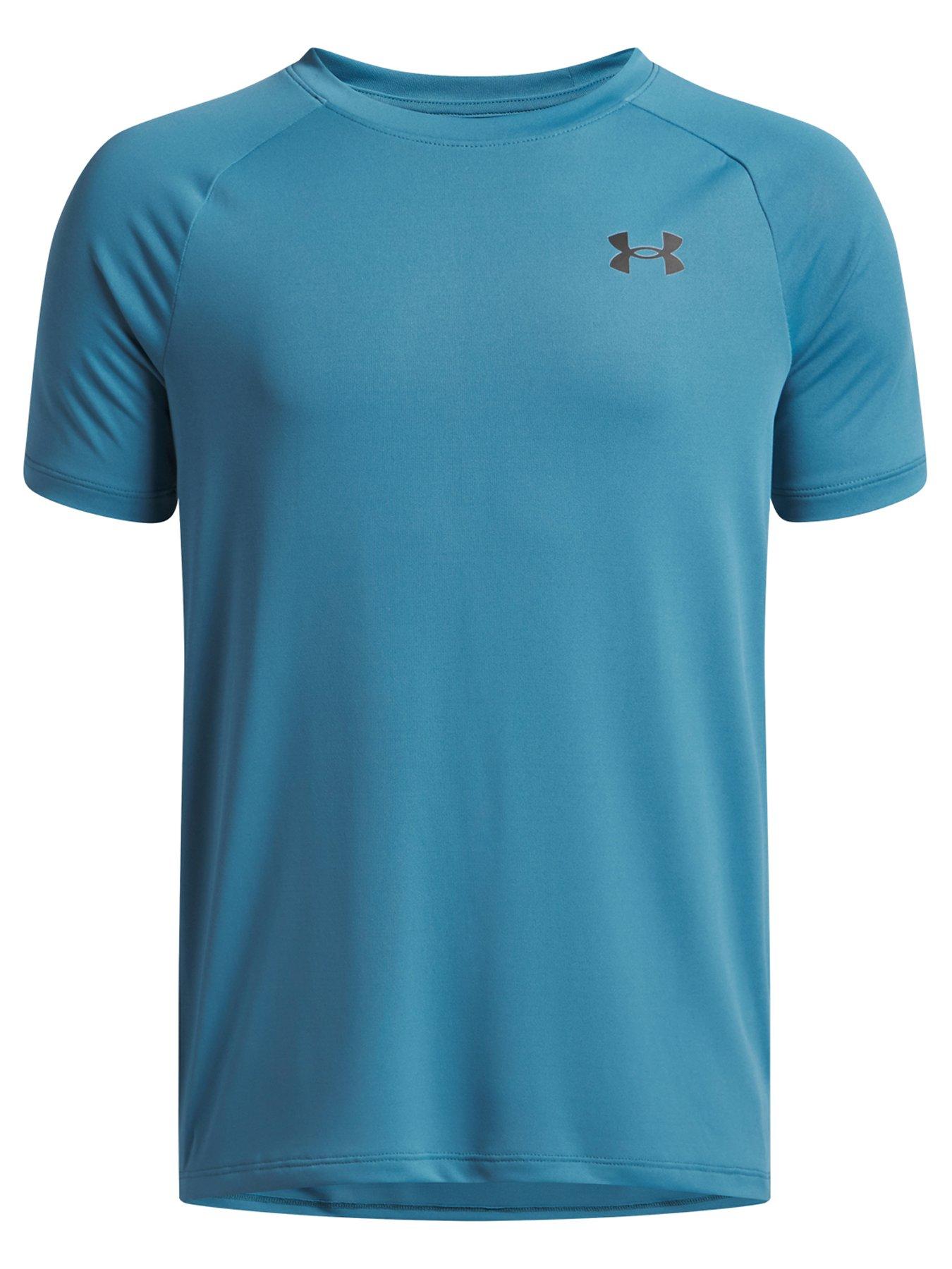 UNDER ARMOUR Junior Boys Training Tech Short Sleeve Crew Neck T-Shirt - Blue