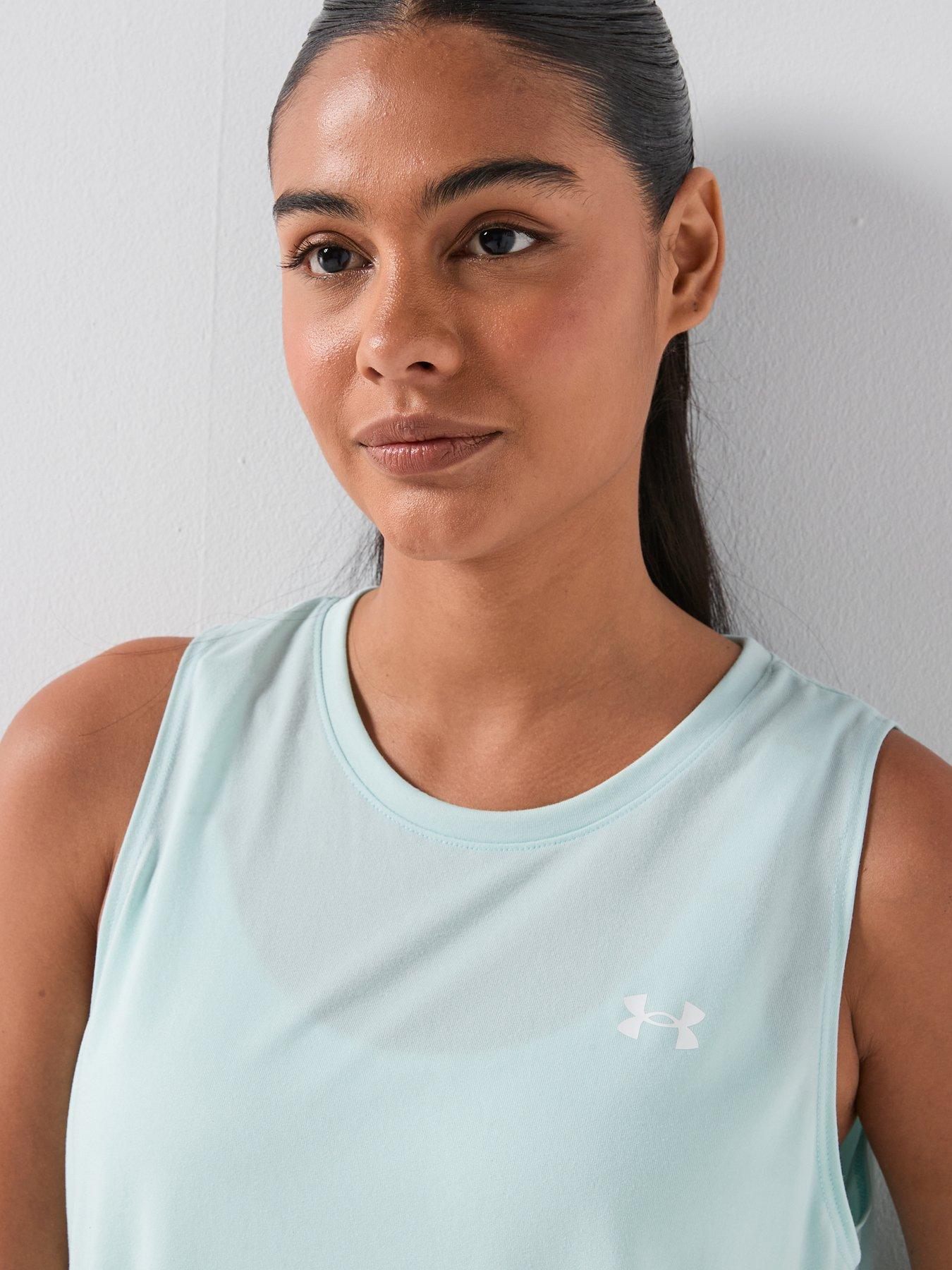 Image 4 of 6 of UNDER ARMOUR Womens Training Tech Tank - Green
