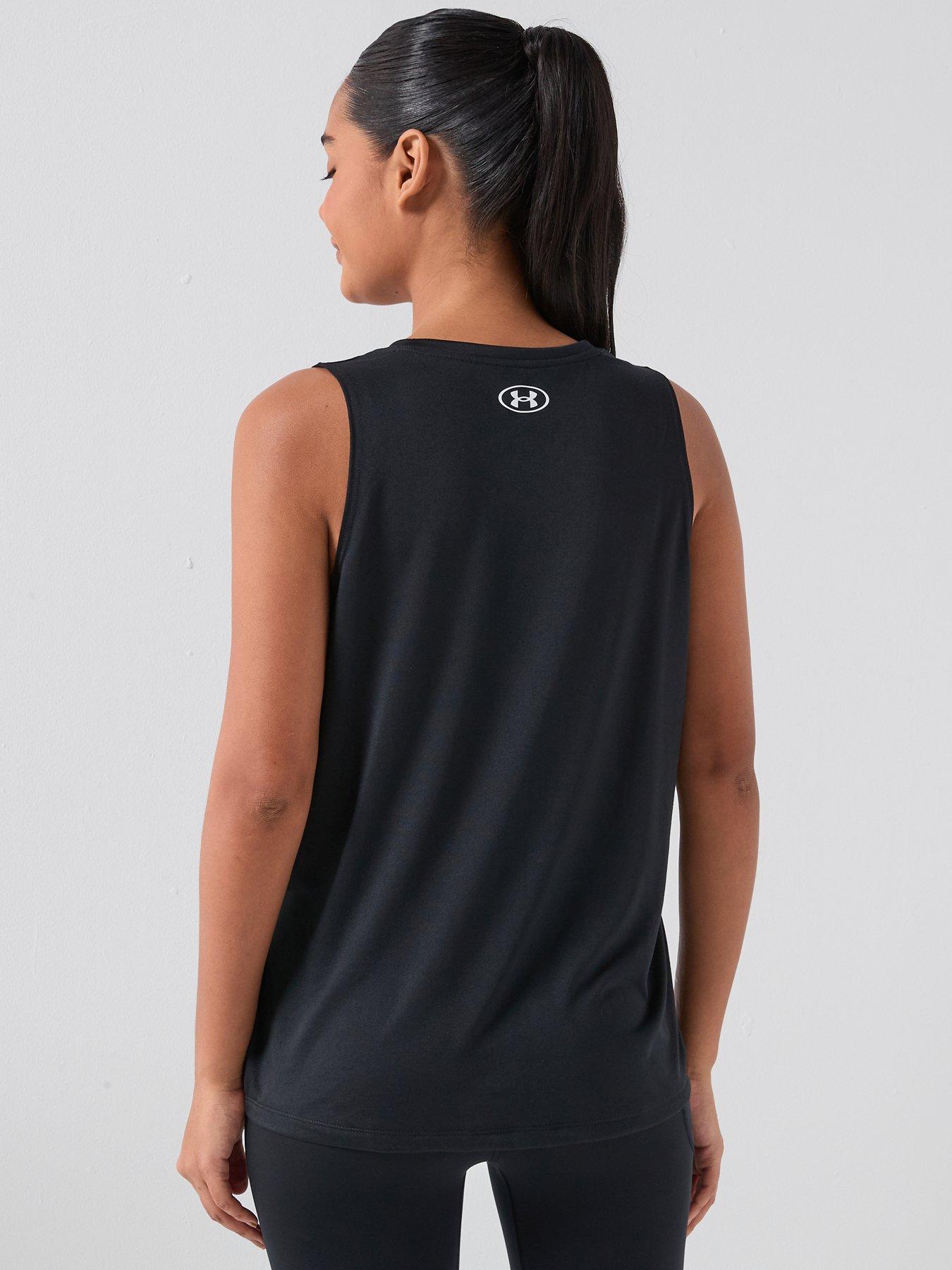 stillFront image of under-armour-womens-training-tech-tank-black