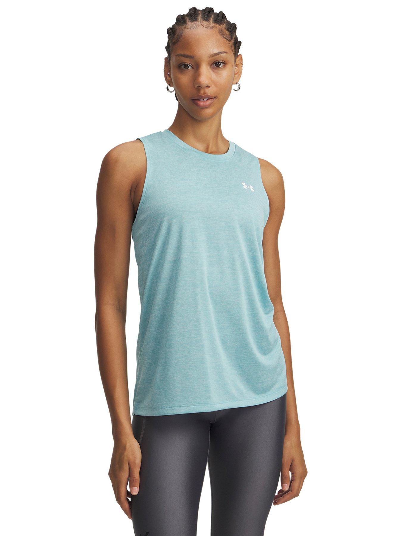 Image 1 of 3 of UNDER ARMOUR Womens Training Tech Tank Top - Pale Blue