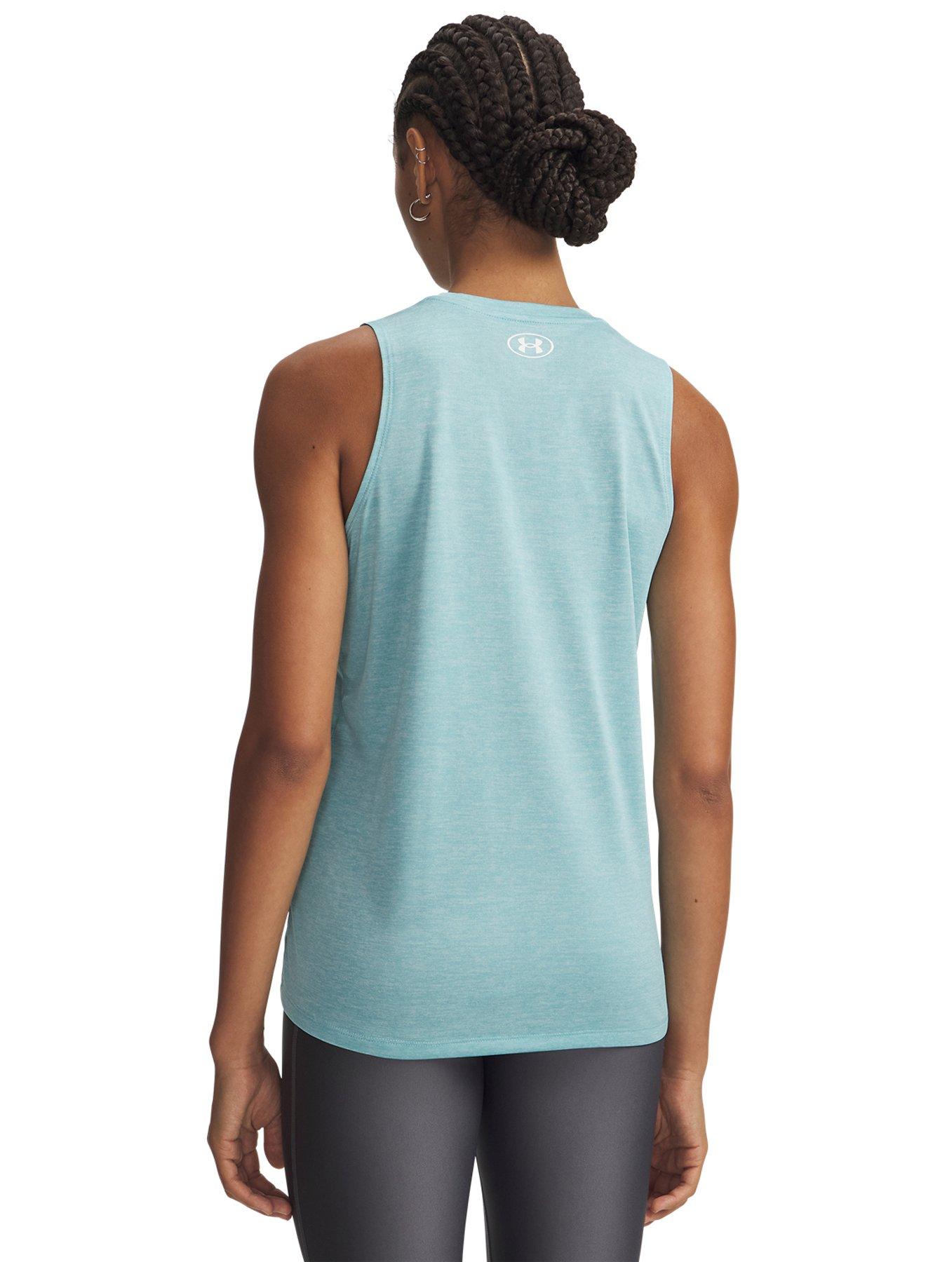 Image 2 of 3 of UNDER ARMOUR Womens Training Tech Tank Top - Pale Blue