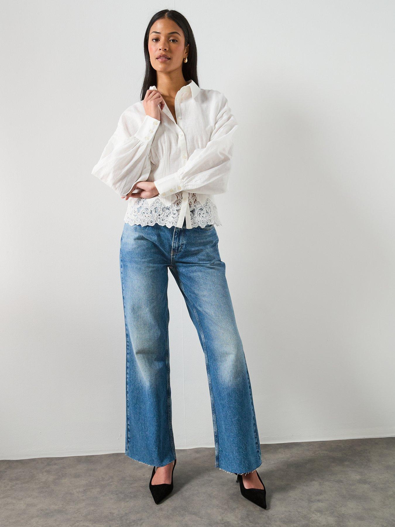  image of allsaints-carol-shirt-white