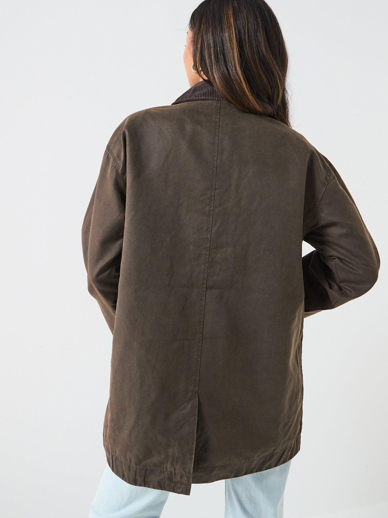 Image 2 of 6 of JDY Ruby Coated Jacket - Brown