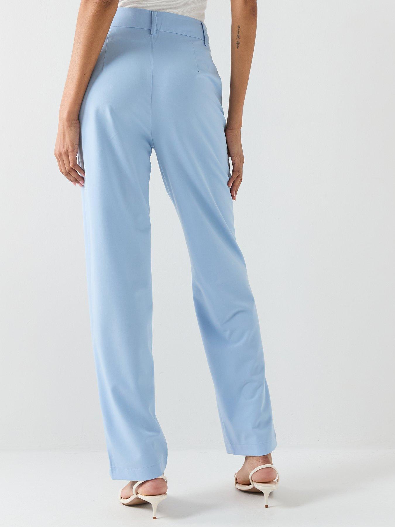  image of vero-moda-straight-cut-trouseres-blue