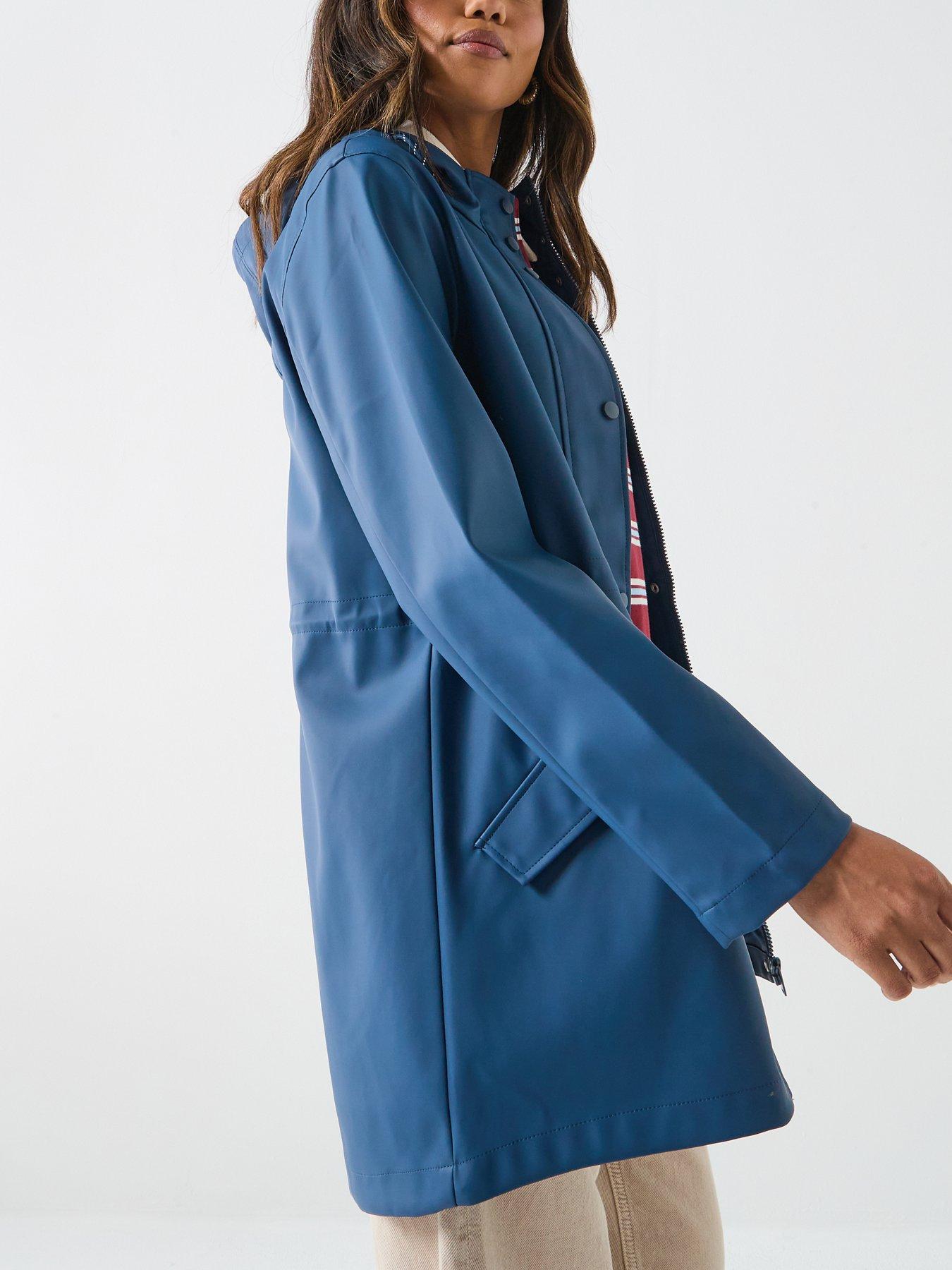  image of vero-moda-malou-coated-jacket-blue