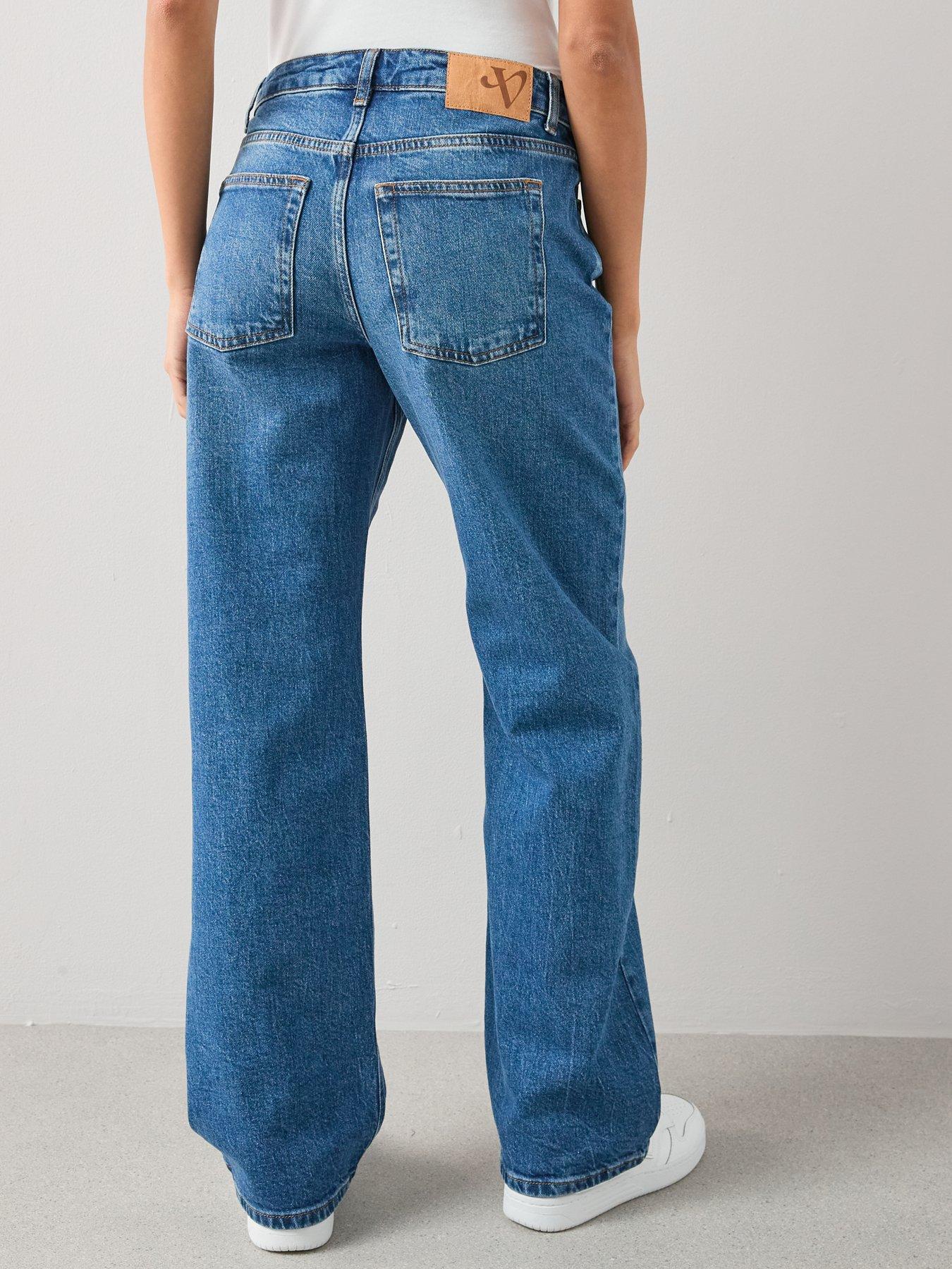 The Very Collection Baggy Low Rise Jeans - Mid Wash | Littlewoods