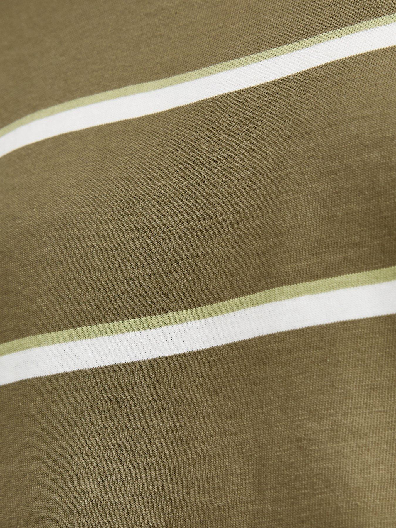  image of new-look-striped-long-sleeve-top-green