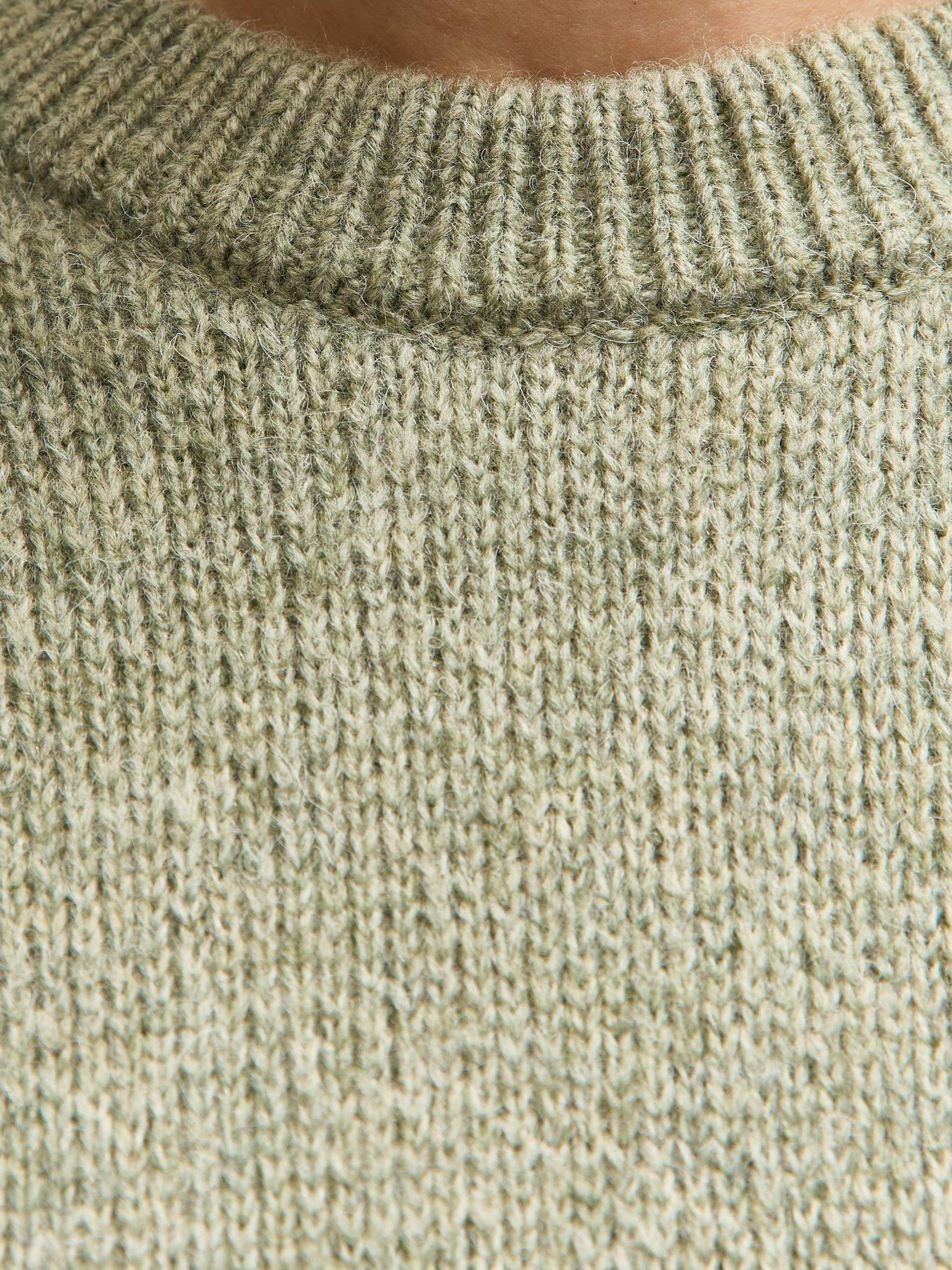  image of new-look-chunky-oversized-jumper-green