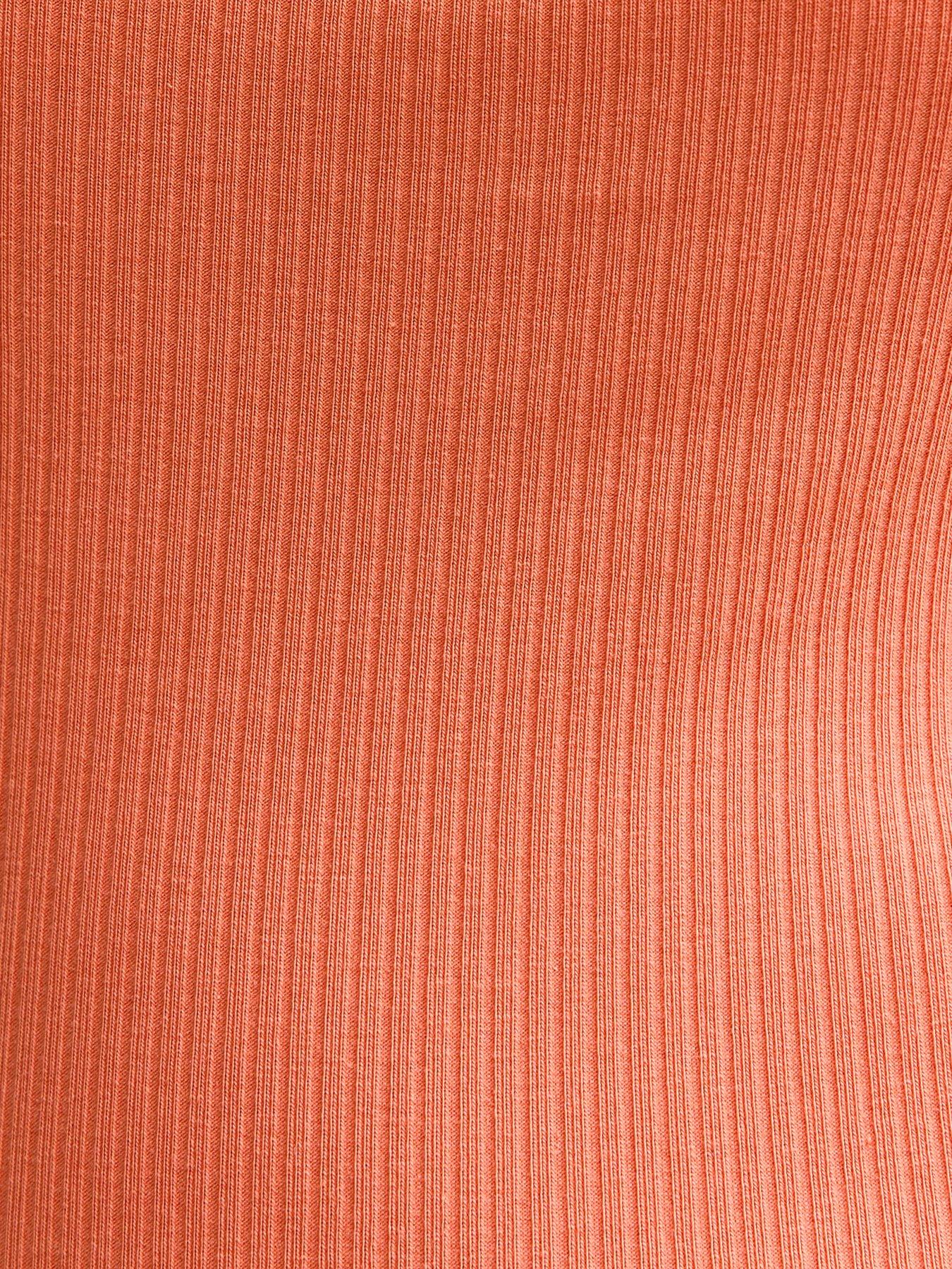 Image 5 of 5 of New Look Square Neck Vest Top - Orange