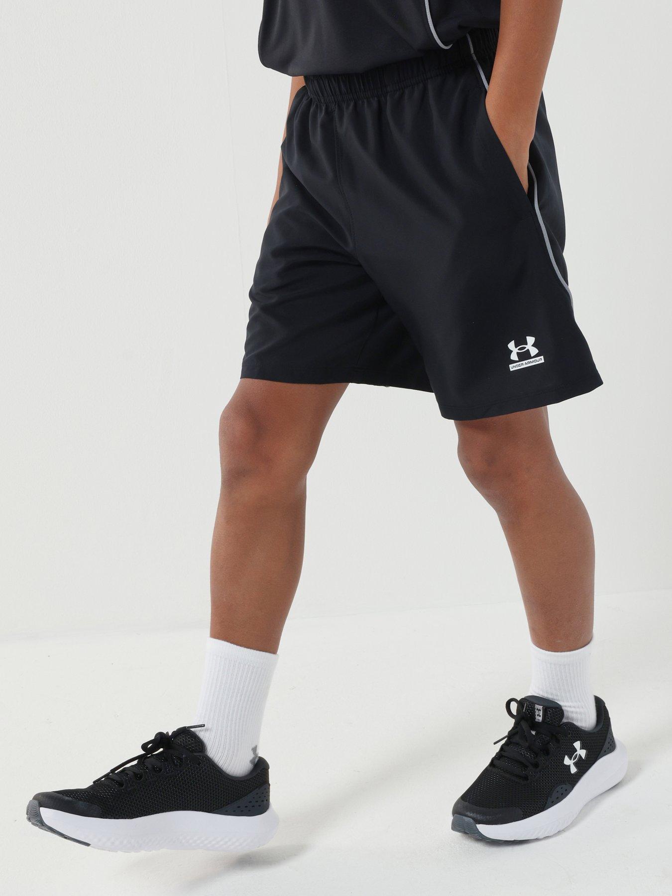  image of under-armour-junior-boys-training-tech-woven-short-black