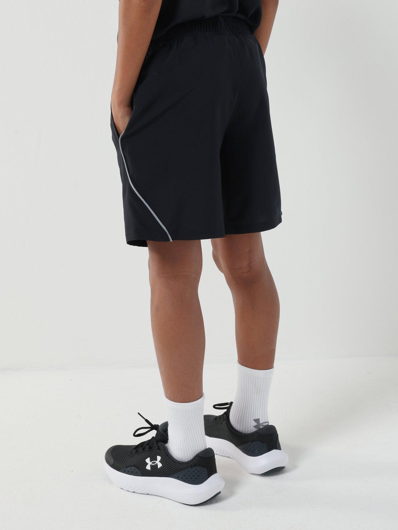  image of under-armour-junior-boys-training-tech-woven-short-black