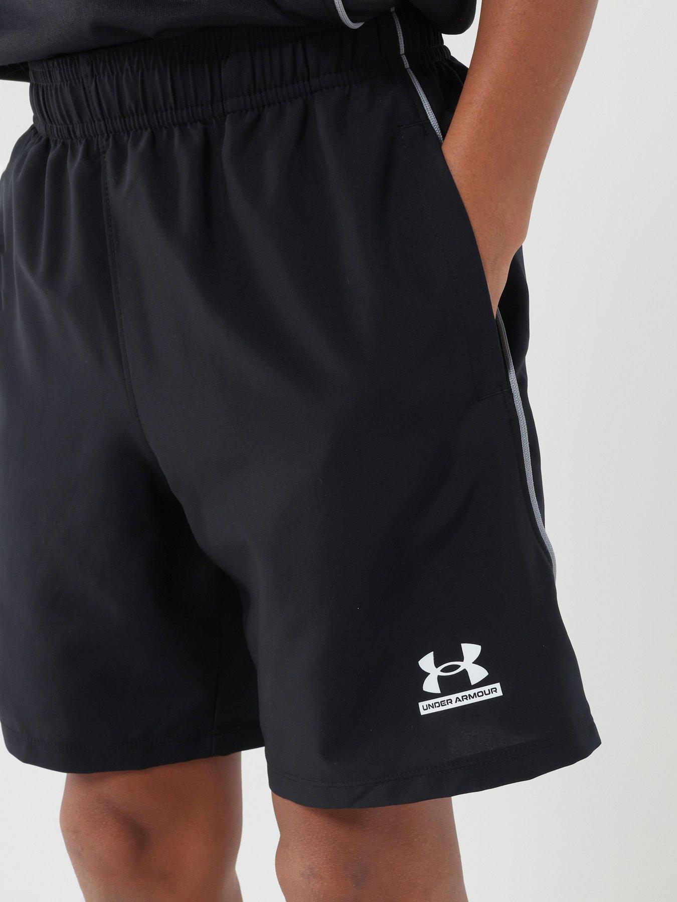  image of under-armour-junior-boys-training-tech-woven-short-black