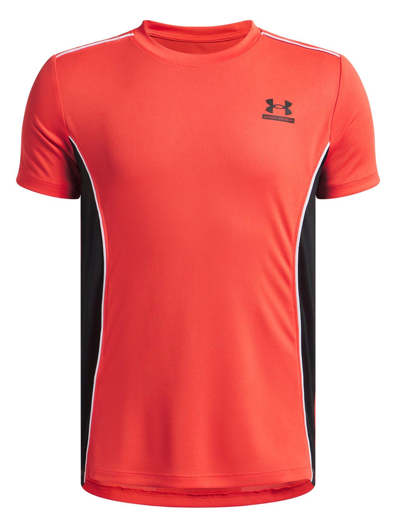 UNDER ARMOUR Junior Boys Training Tech Short Sleeve Crew Neck T-Shirt - Red