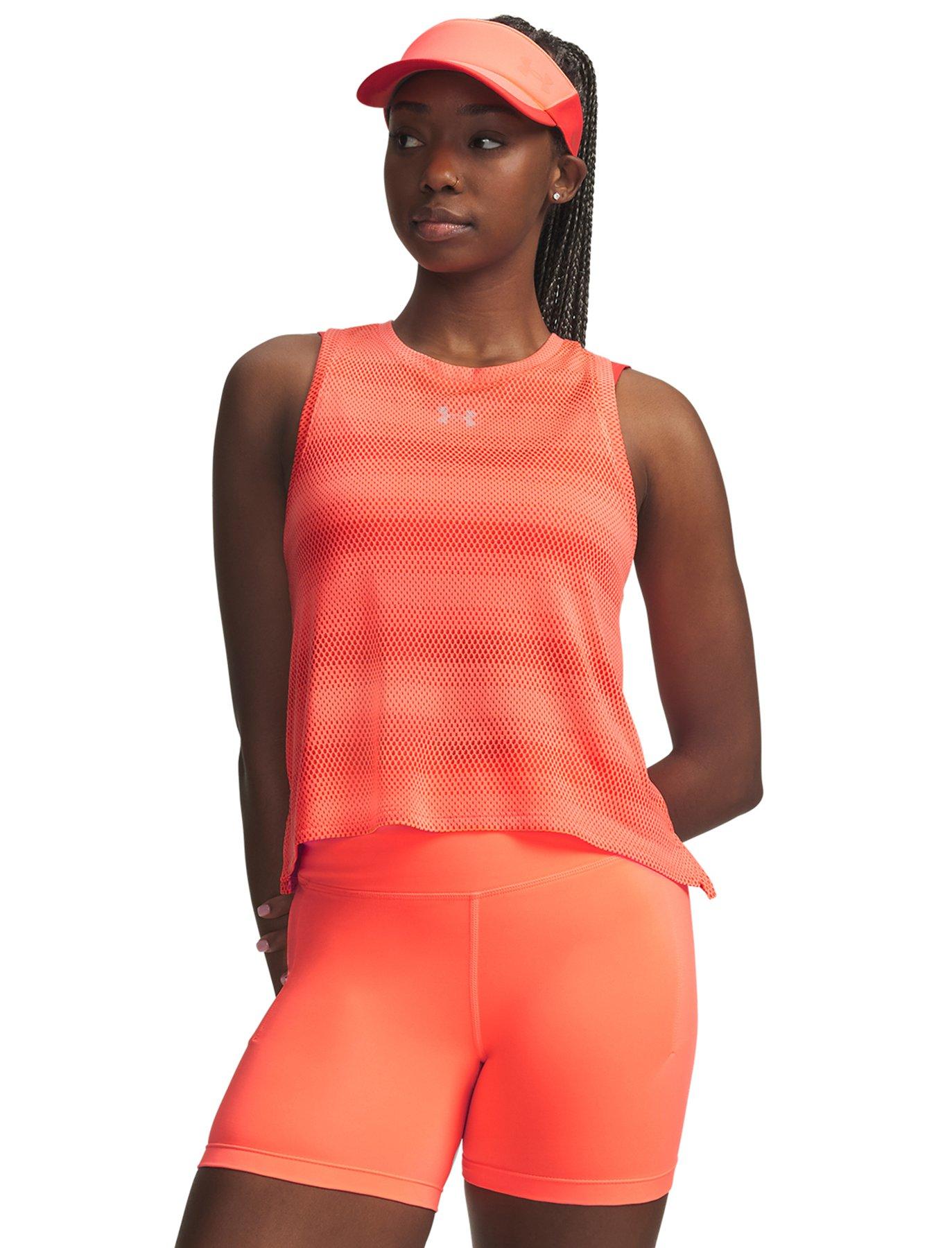 UNDER ARMOUR Womens Running Launch Elite Singlet - Orange