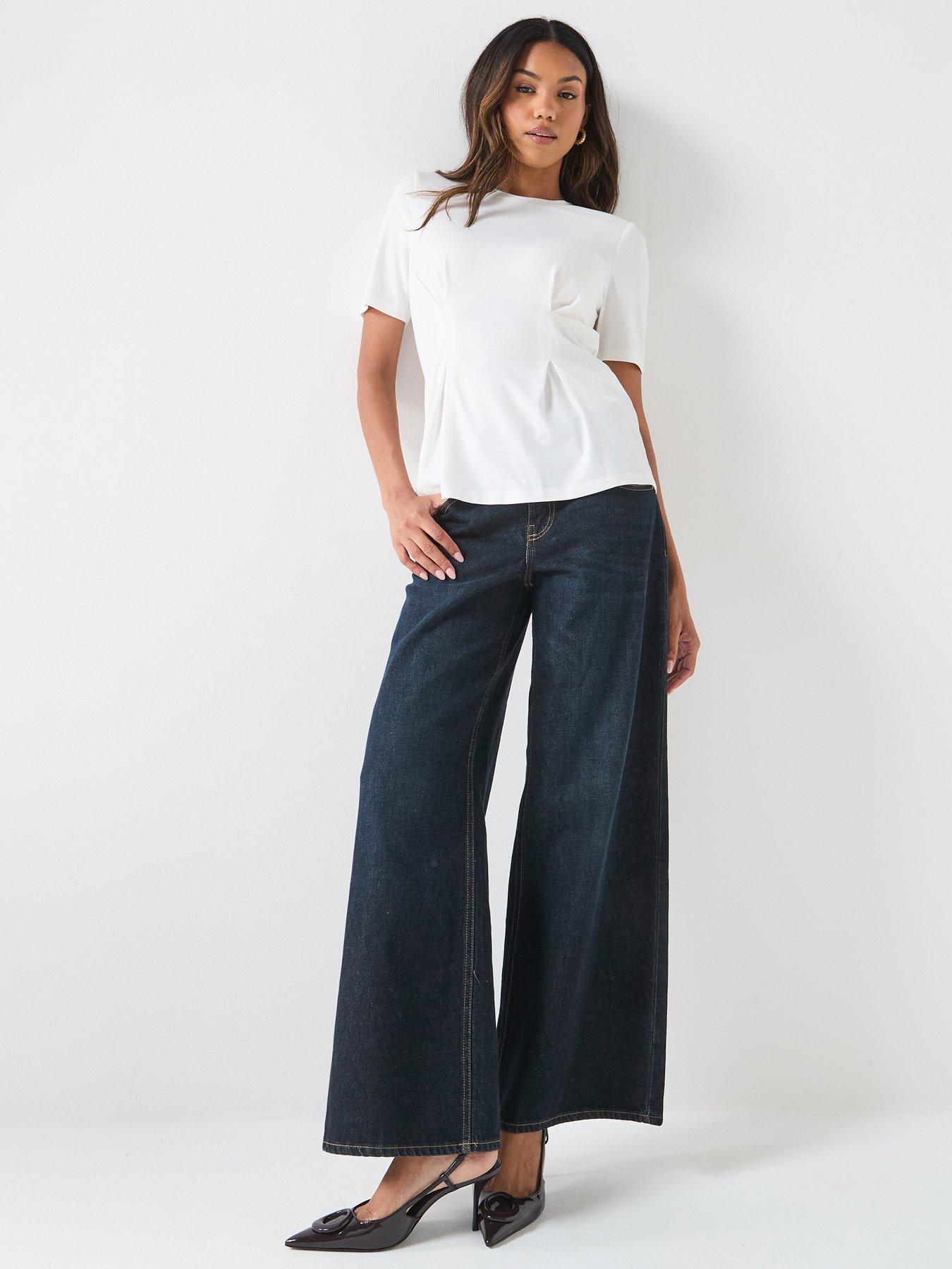  image of only-elena-pleated-top-white