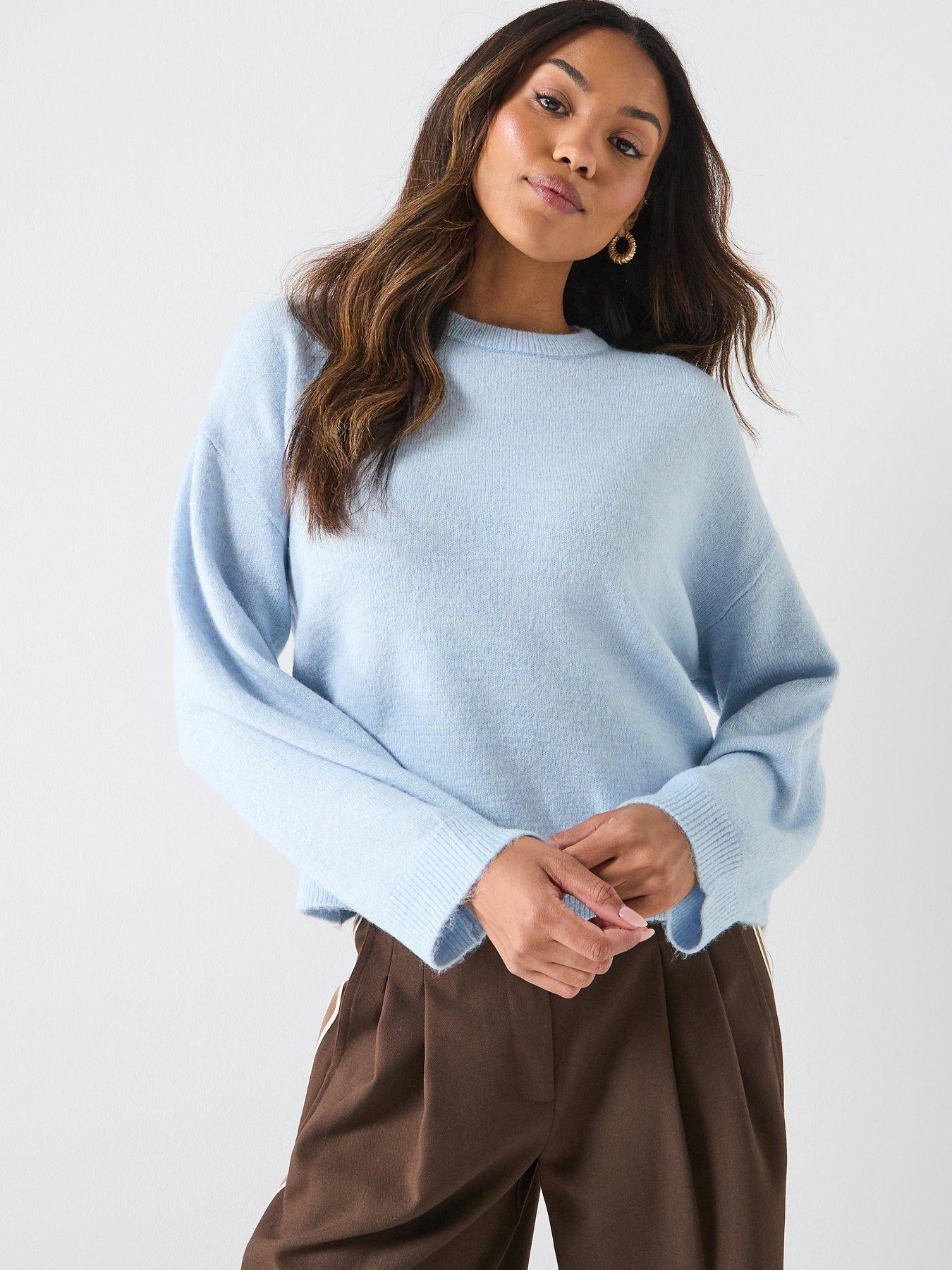 Only Simoni Long Sleeve Knitted Jumper - Blue