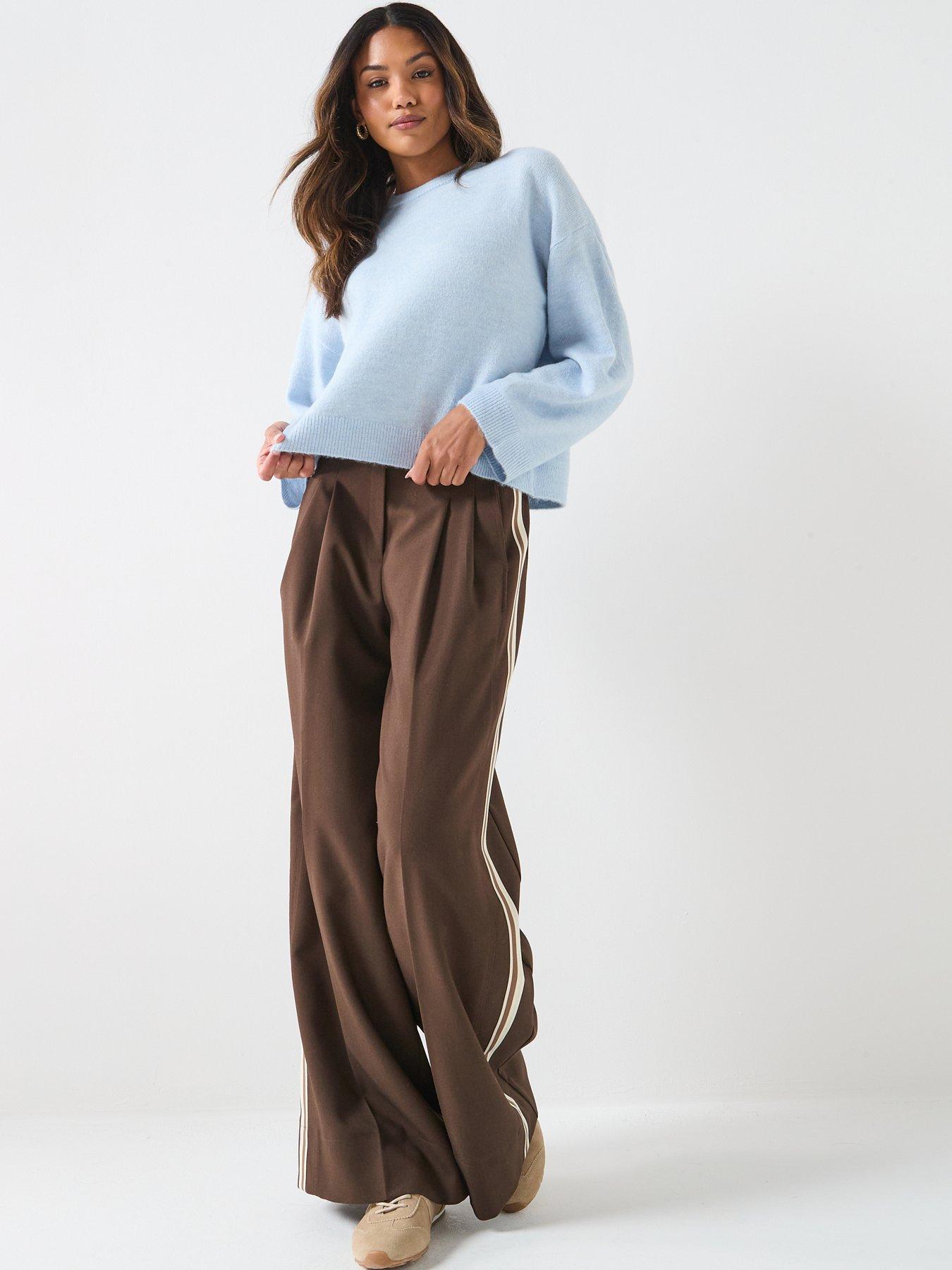 Image 3 of 6 of Only Simoni Long Sleeve Knitted Jumper - Blue