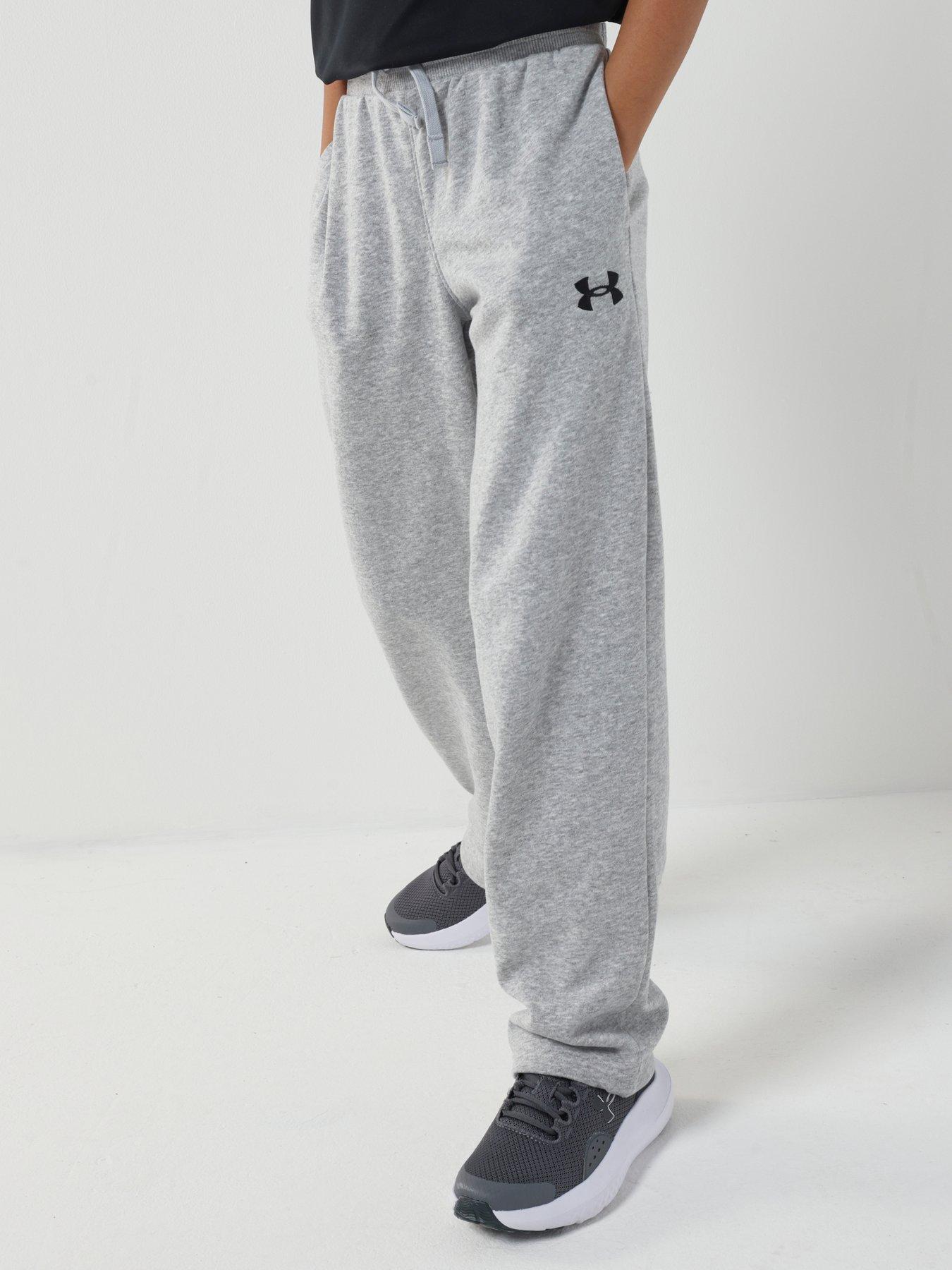  image of under-armour-junior-boys-training-rival-terry-pant-grey