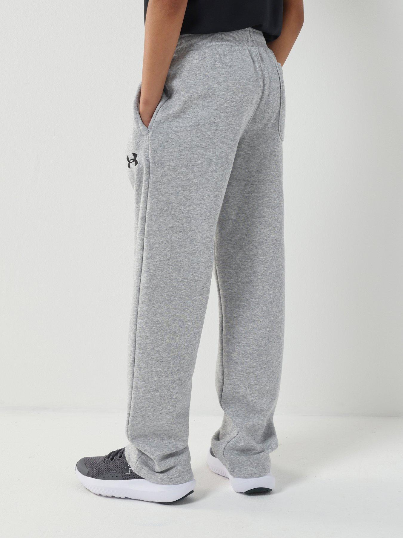  image of under-armour-junior-boys-training-rival-terry-pant-grey