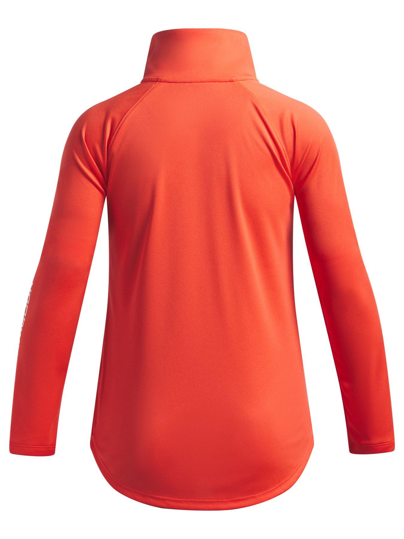 Image 2 of 3 of UNDER ARMOUR Junior Girls Training Tech 1/2 Zip Top - Red