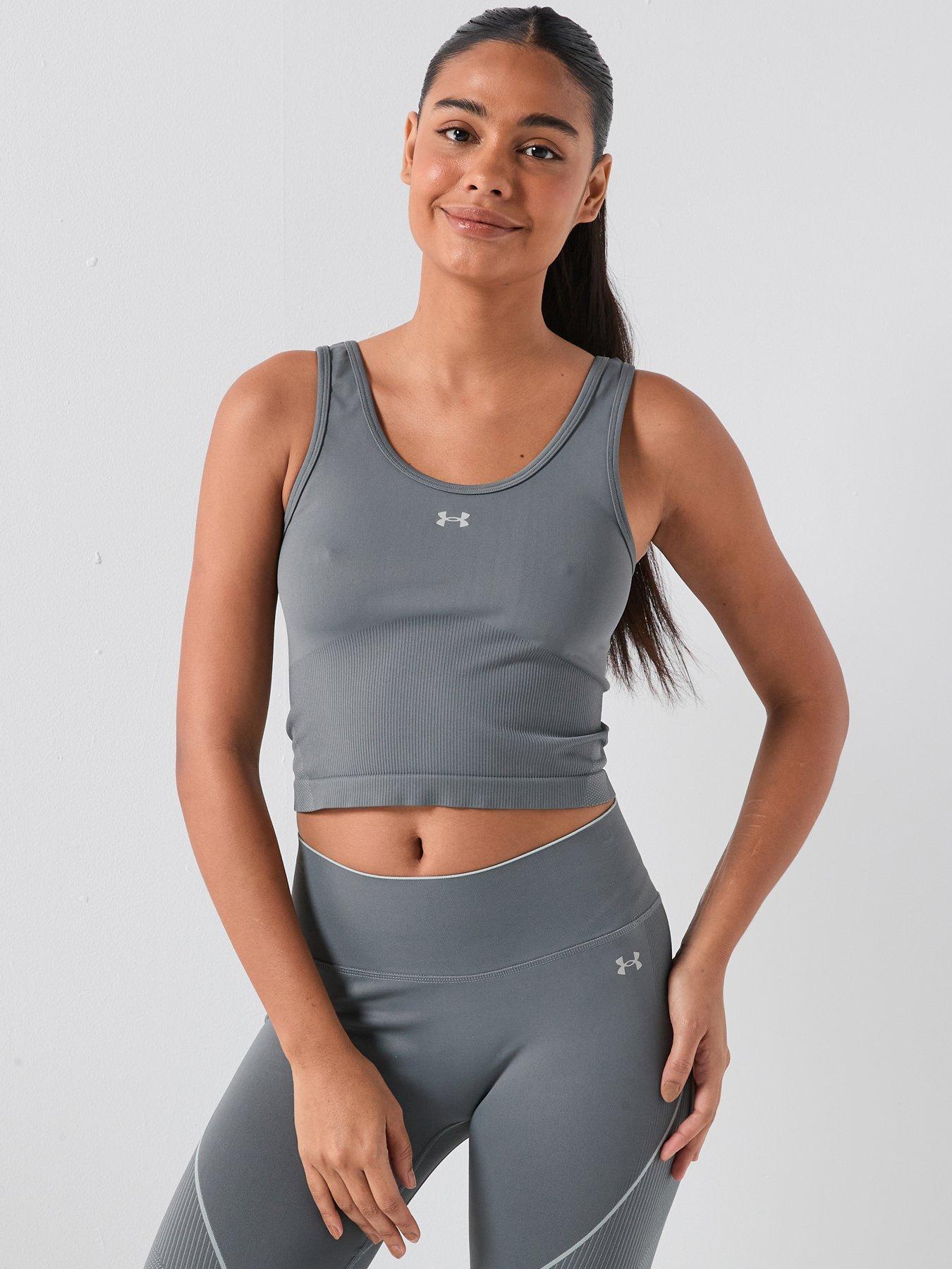 UNDER ARMOUR Womens Training Vanish Seamless Tank - Grey