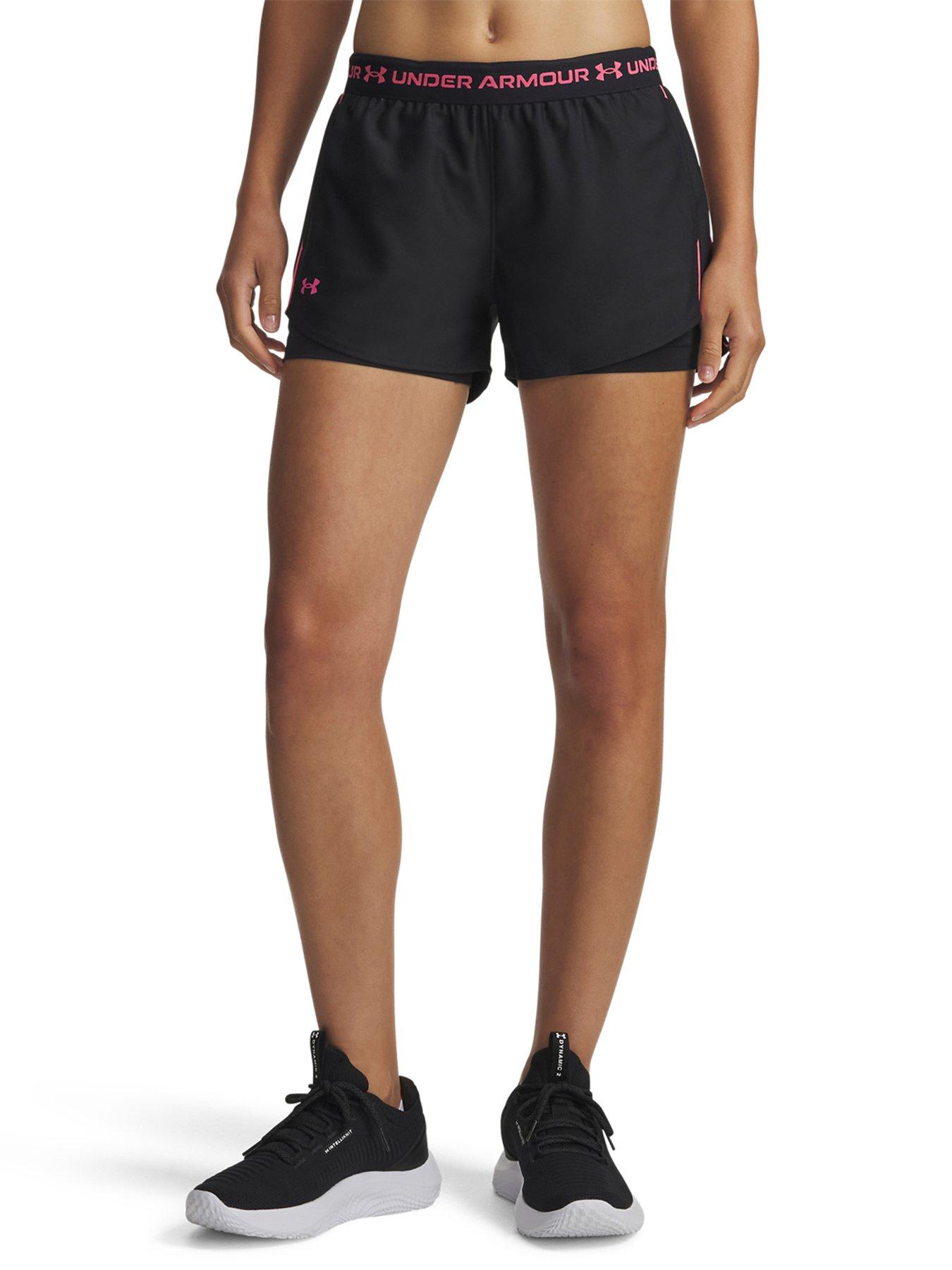 UNDER ARMOUR Womens Training Tech Play Up 2-In-1 Short - Black