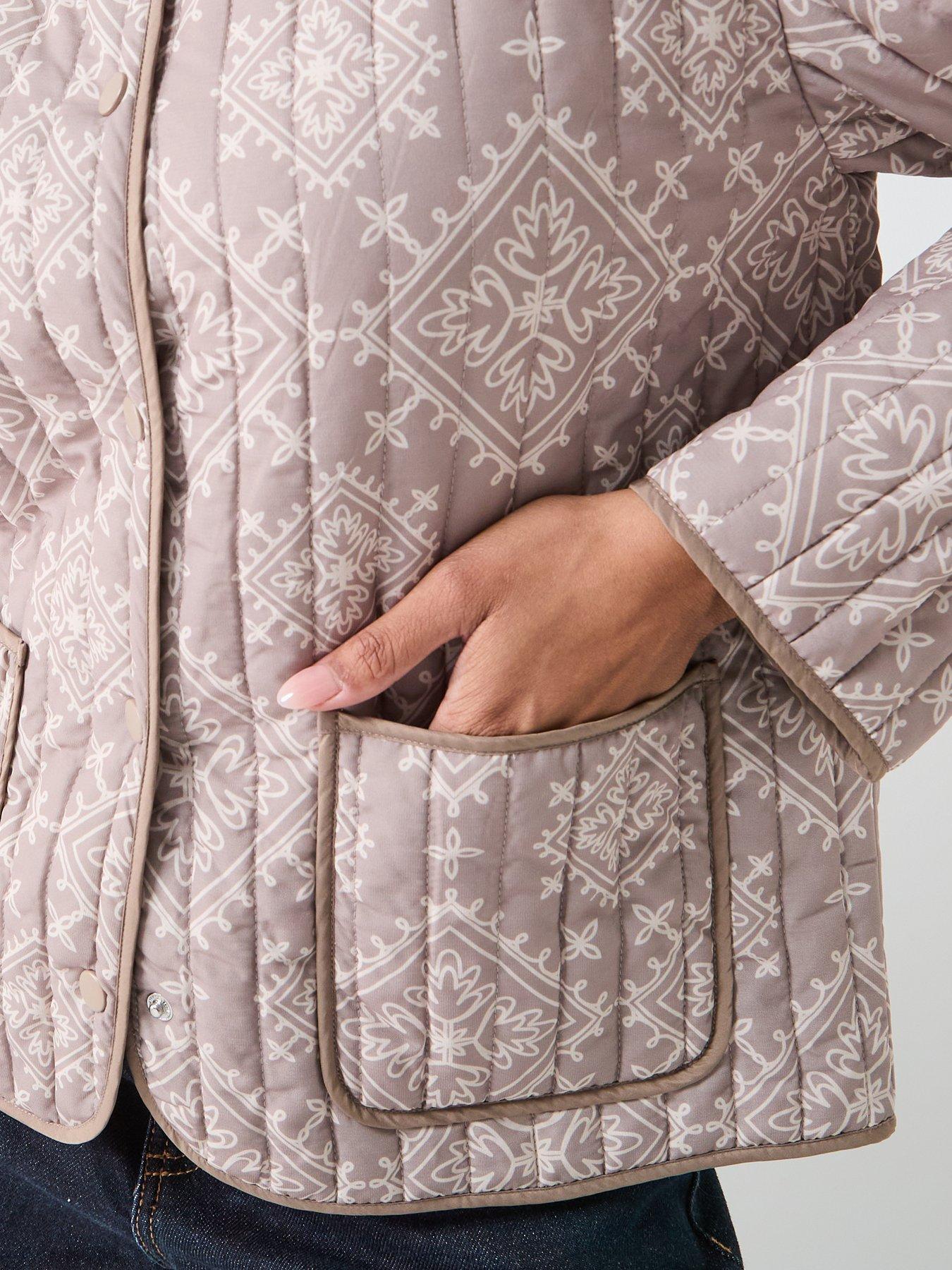  image of vero-moda-clara-quilted-jacket-beige