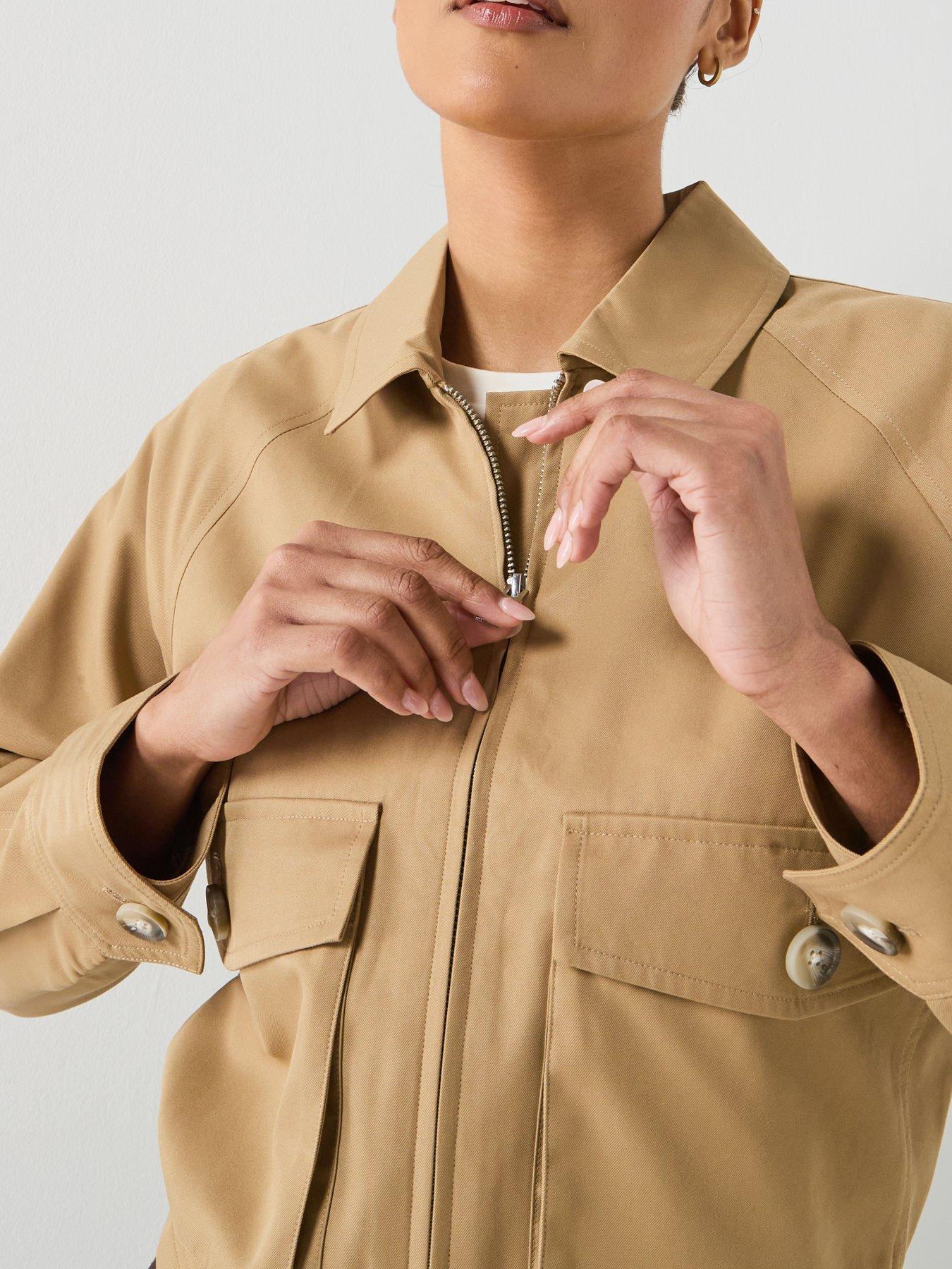 Image 5 of 6 of AWARE Vmsoffycallie Short Zipped Jacket - Kelp