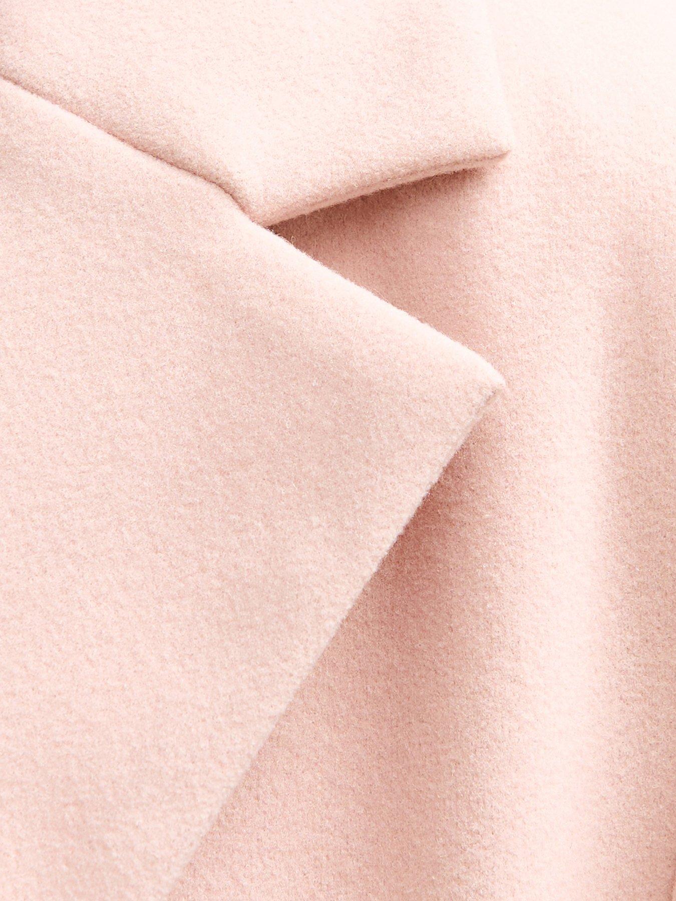  image of new-look-open-front-longline-coat-pink