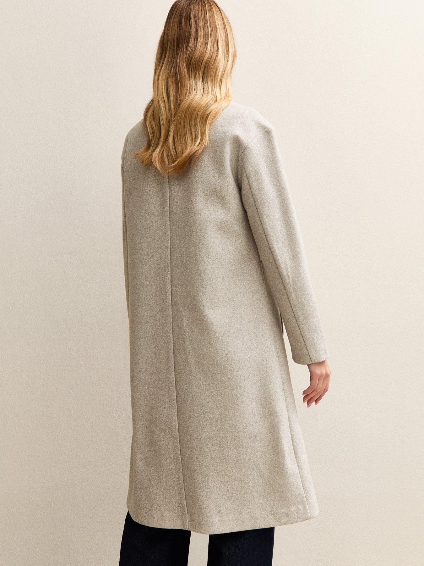stillFront image of new-look-open-front-longline-coat-grey