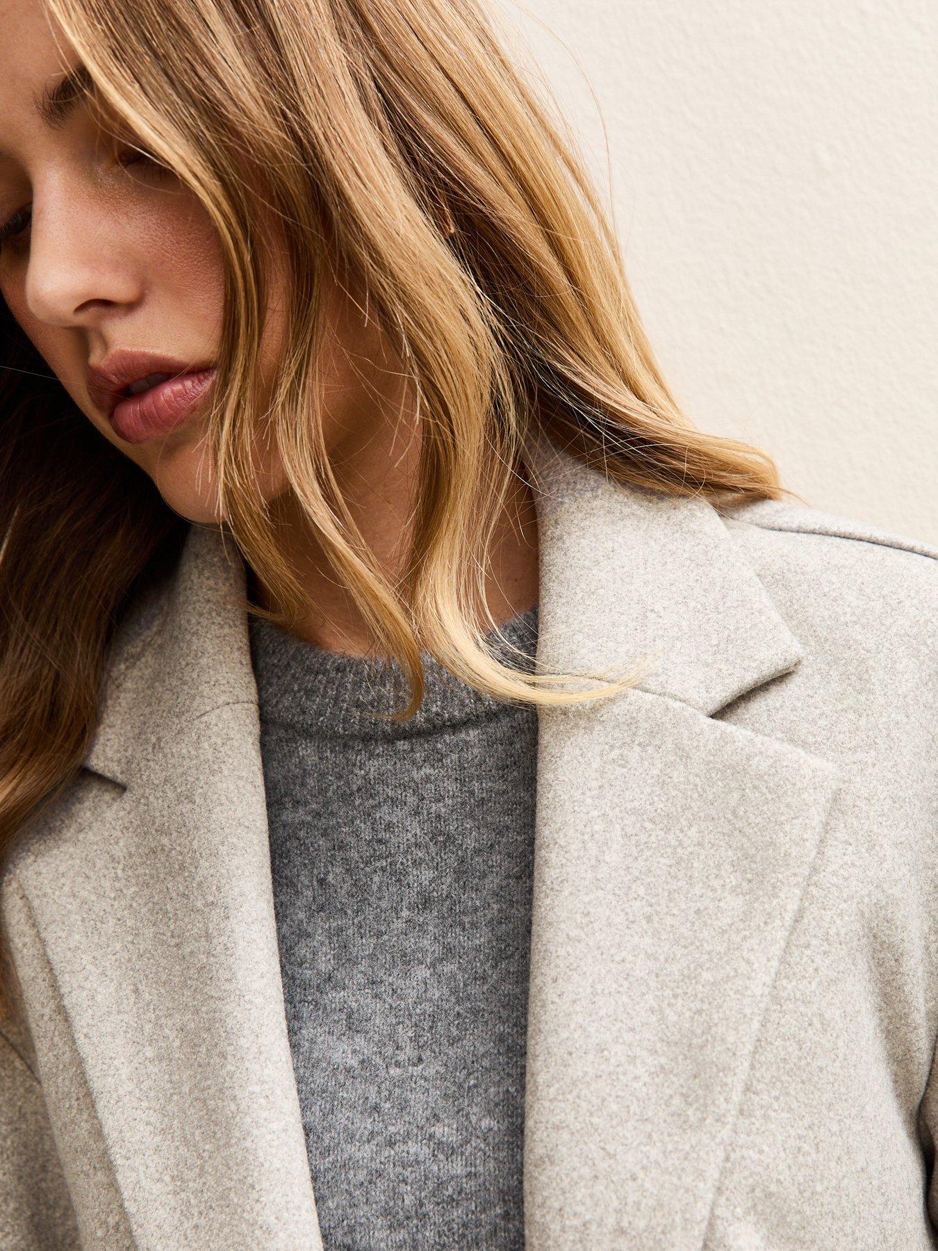  image of new-look-open-front-longline-coat-grey