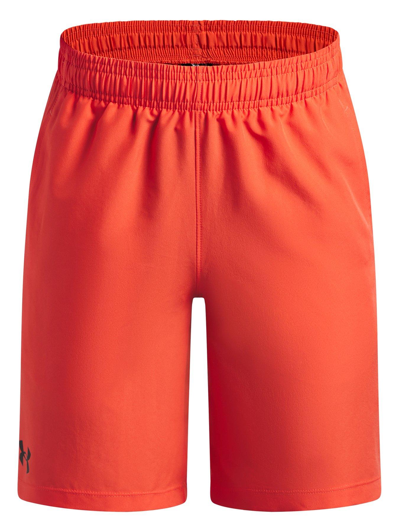  image of under-armour-junior-boys-training-tech-woven-short-red
