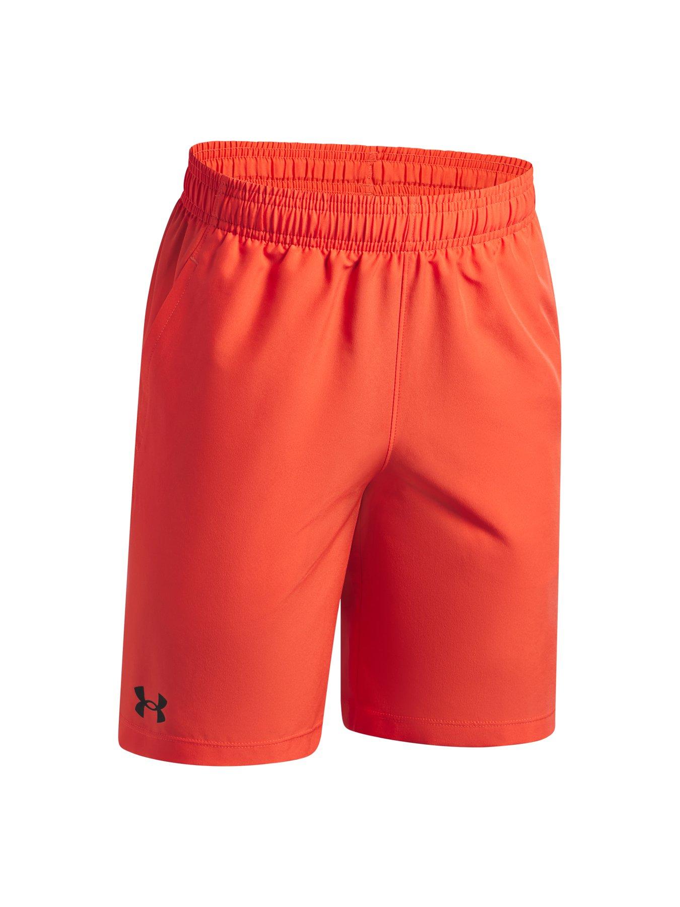  image of under-armour-junior-boys-training-tech-woven-short-red