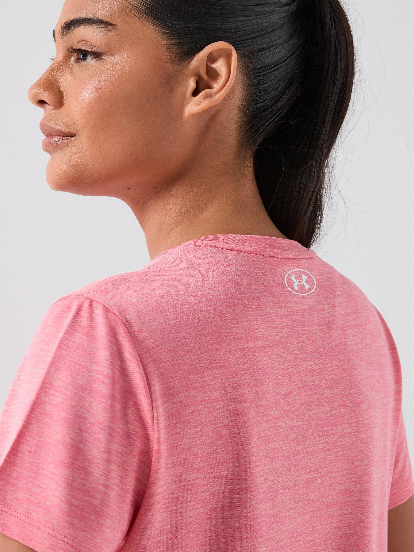 Image 5 of 6 of UNDER ARMOUR Womens Training Tech Short Sleeve Crew Neck T-Shirt - Pink