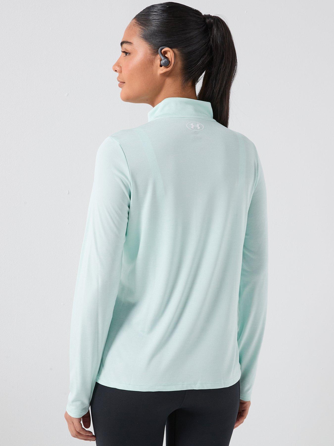 Image 2 of 6 of UNDER ARMOUR Womens Training Tech 1/2 Zip - Green
