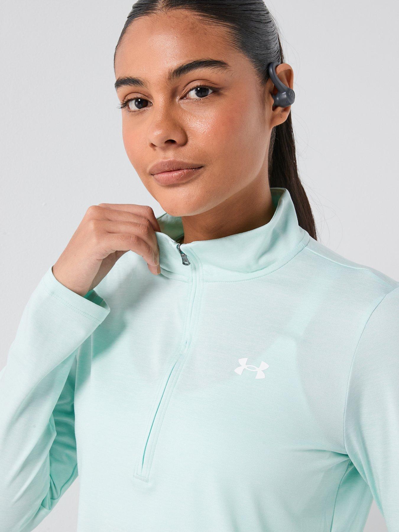 Image 4 of 6 of UNDER ARMOUR Womens Training Tech 1/2 Zip - Green