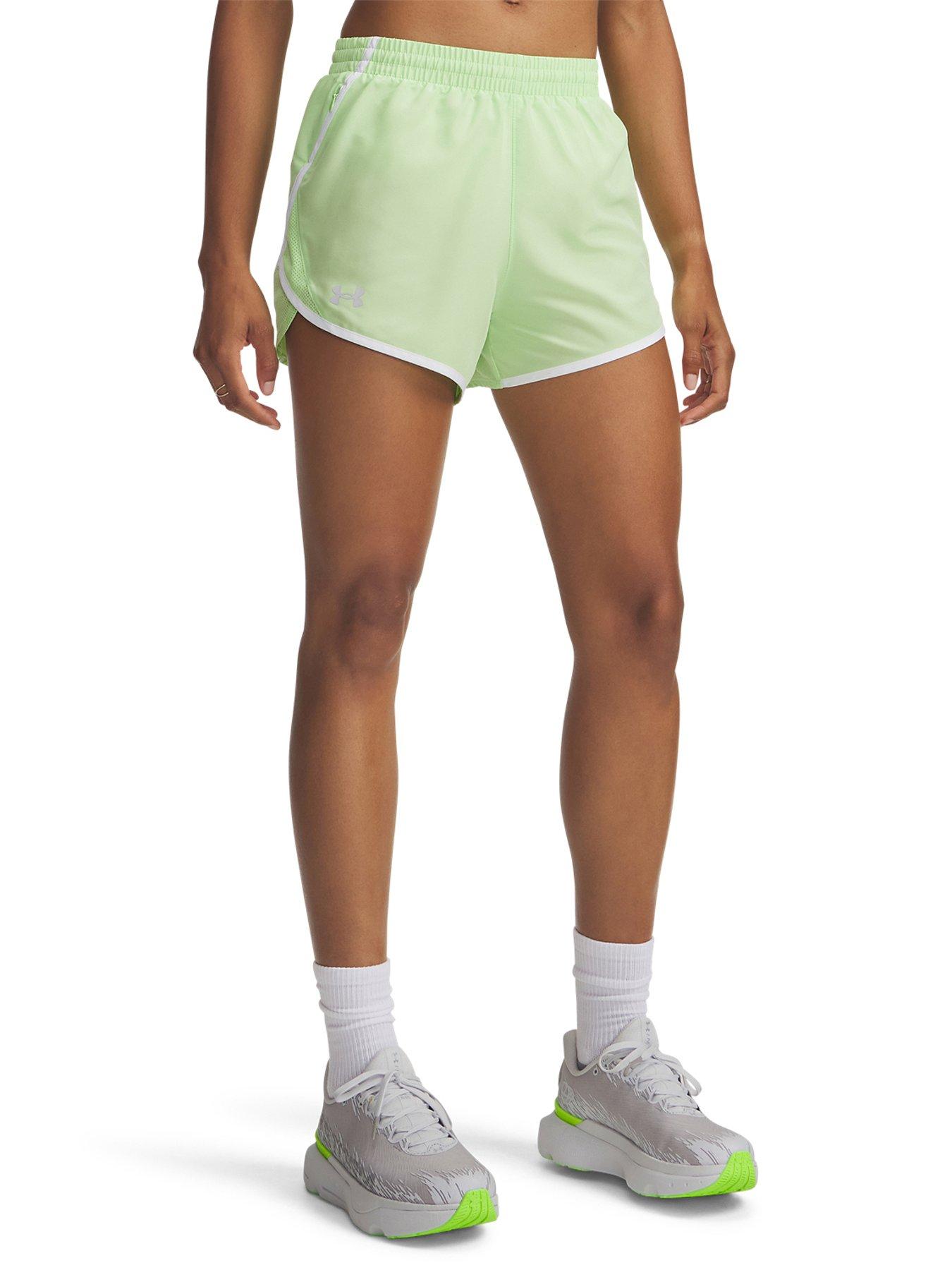 UNDER ARMOUR Womens Running Fly By Short - Green