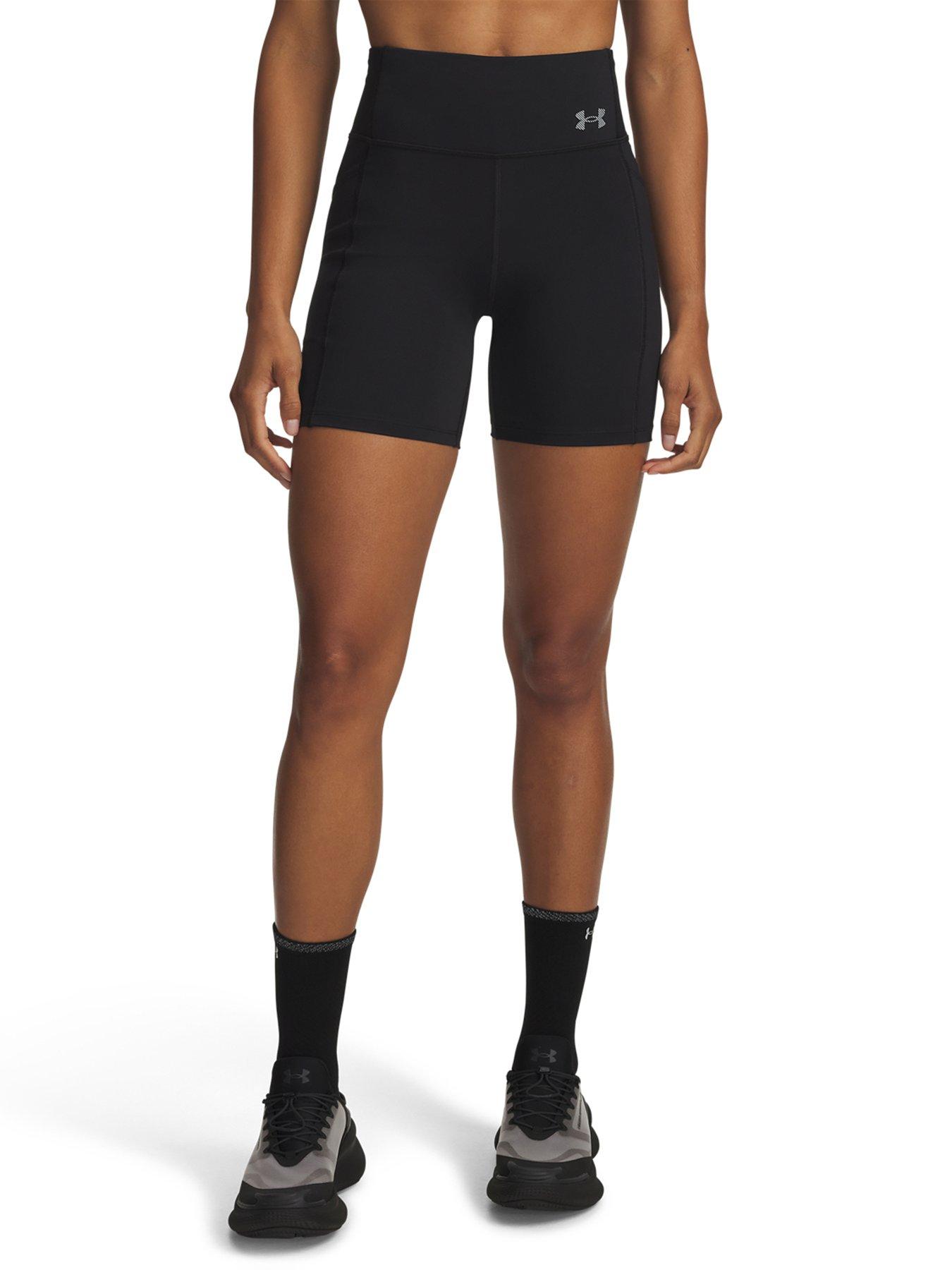 UNDER ARMOUR Womens Running Velociti 6Inch Bike Shorts - Black