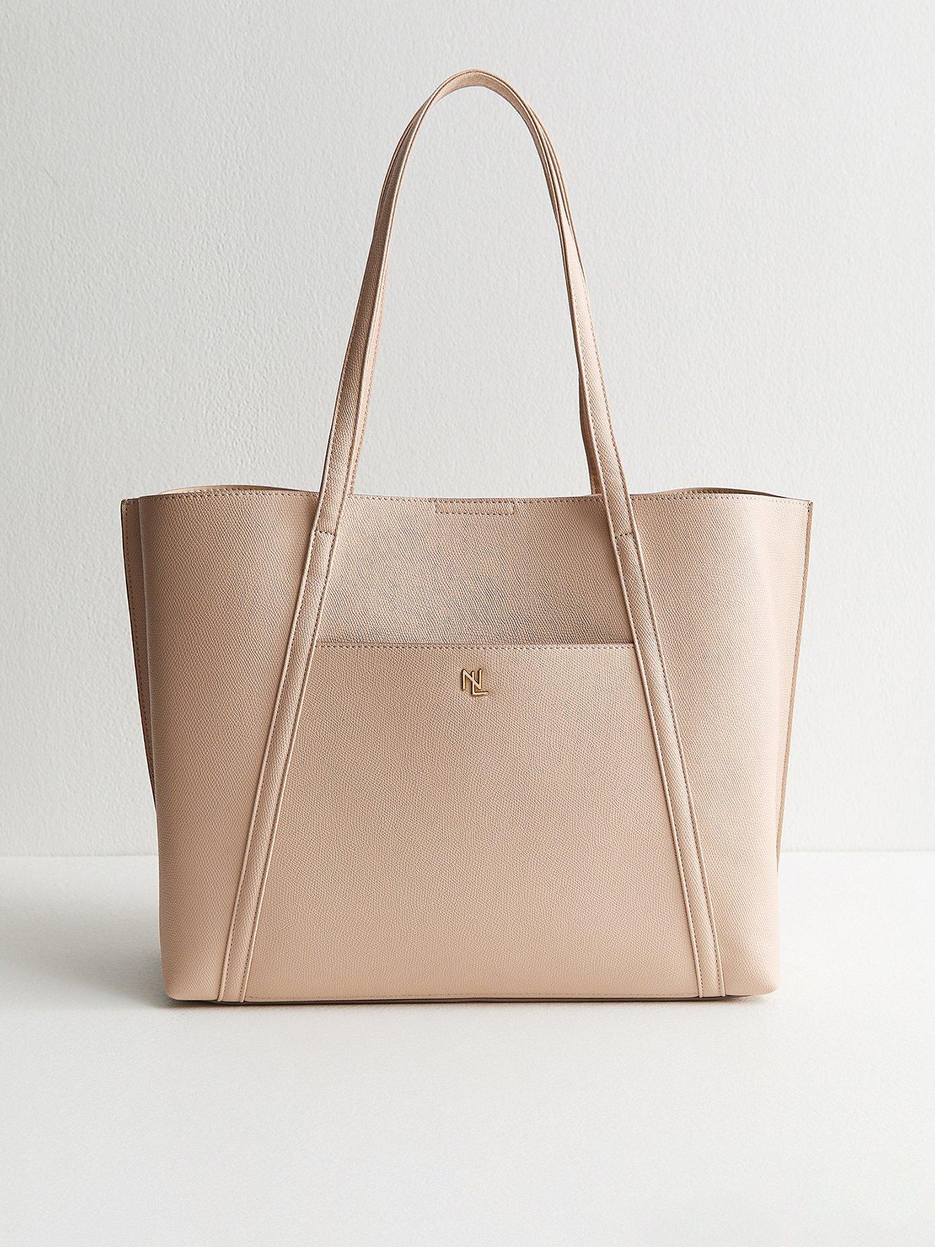 new-look-camel-faux-leather-front-pocket-tote-bag