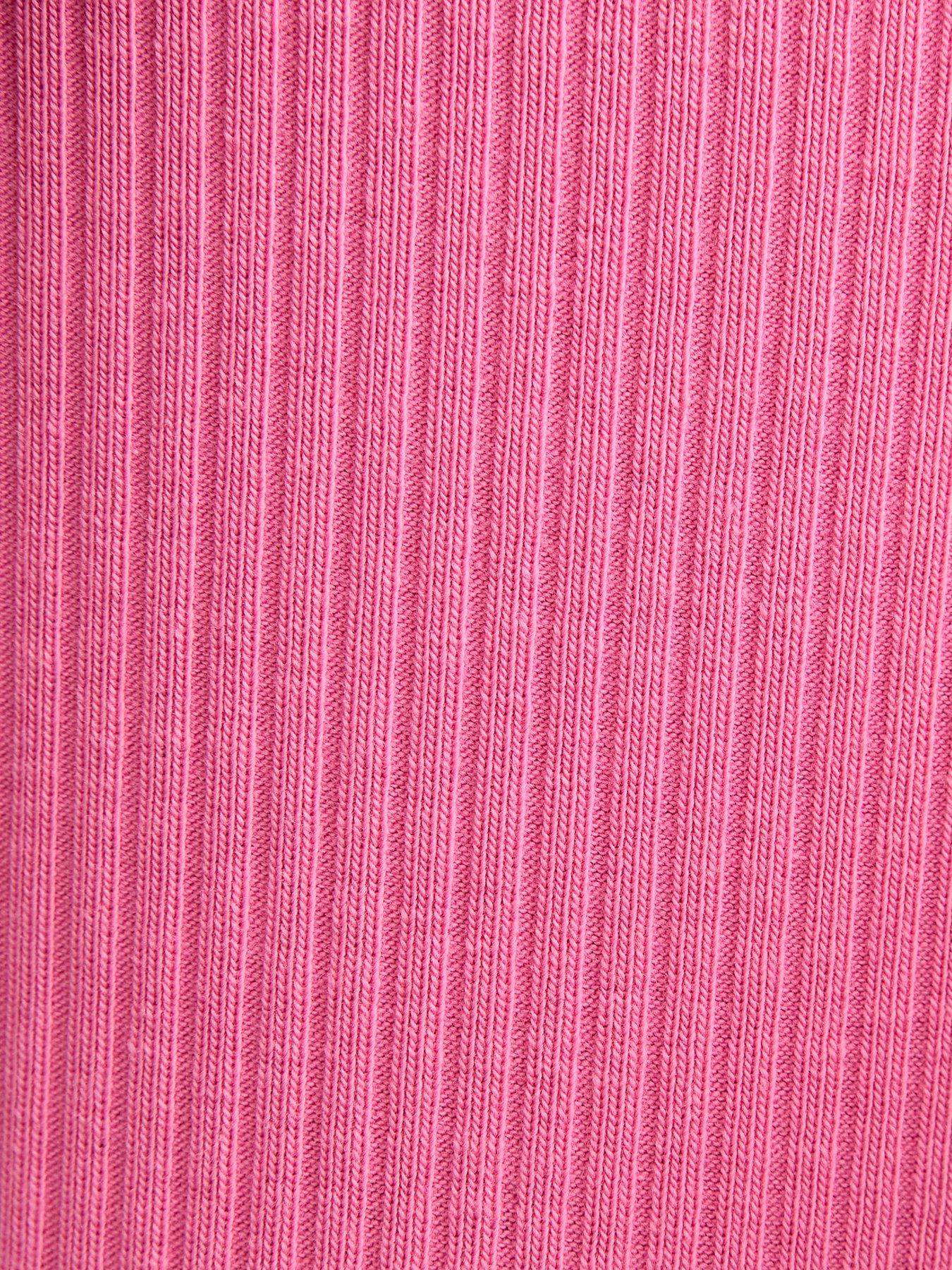  image of new-look-square-neck-vest-top-bright-pink