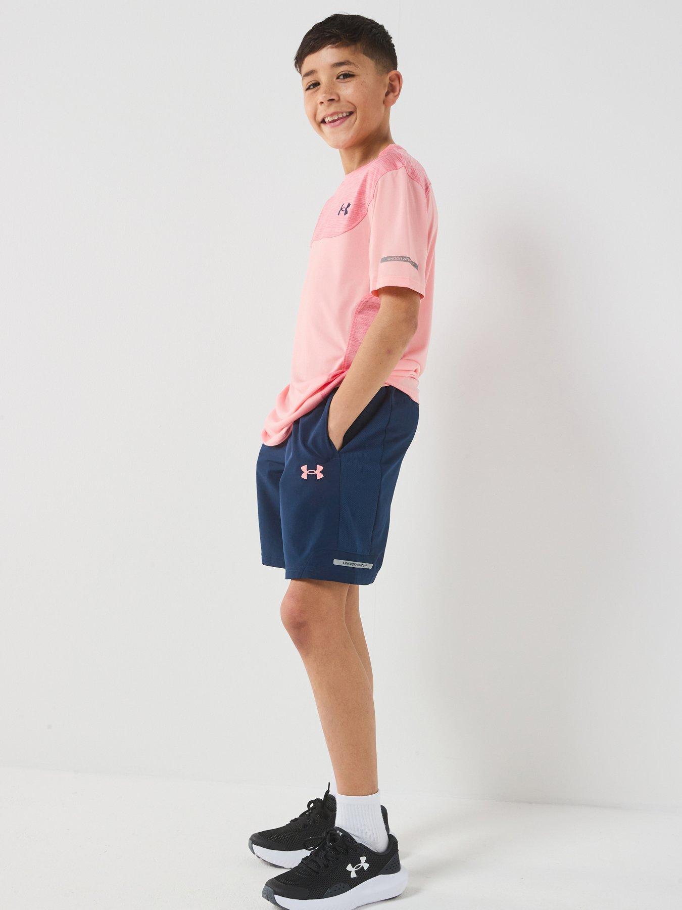  image of under-armour-junior-boys-training-tech-utility-short-navy
