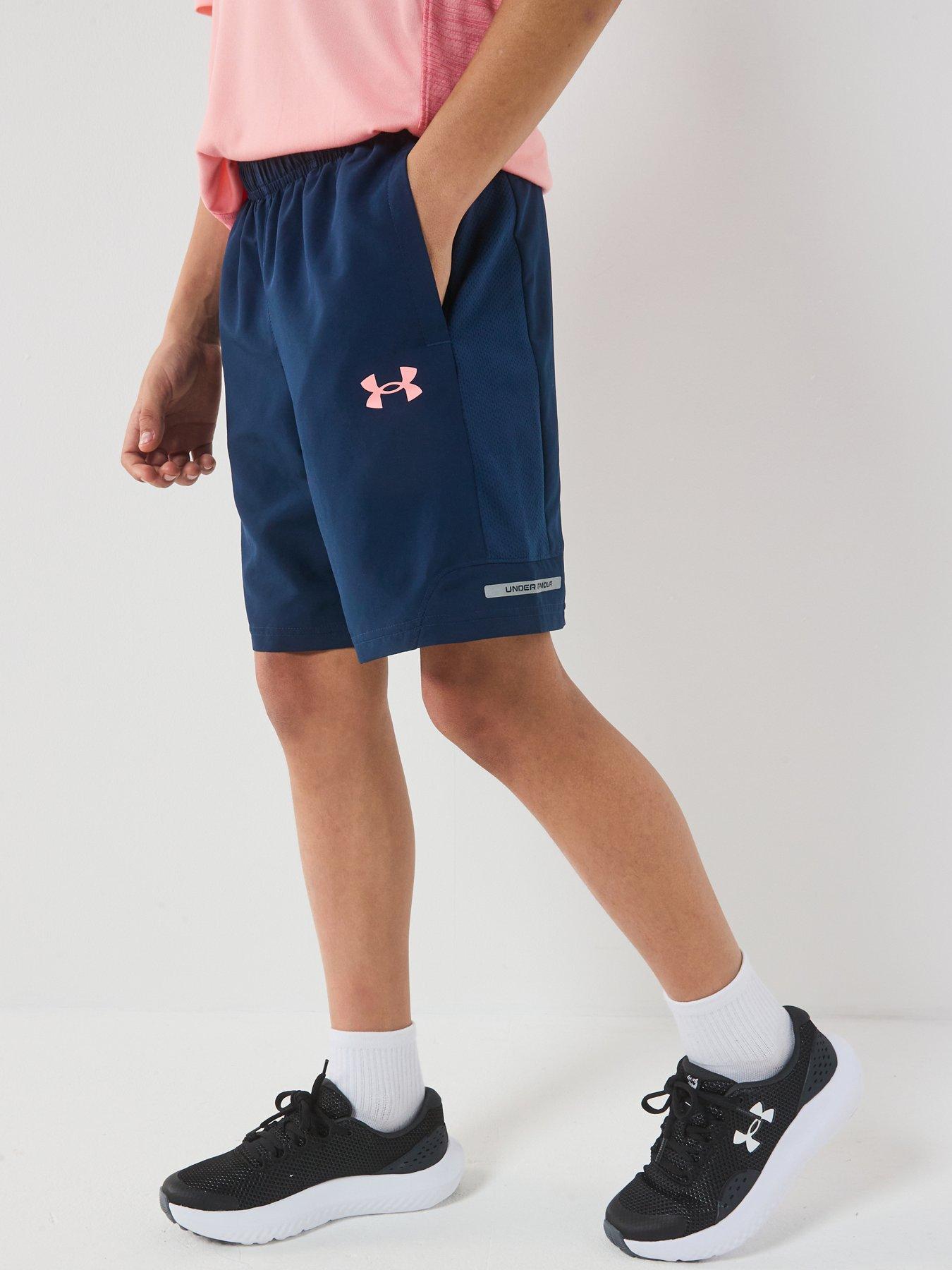  image of under-armour-junior-boys-training-tech-utility-short-navy